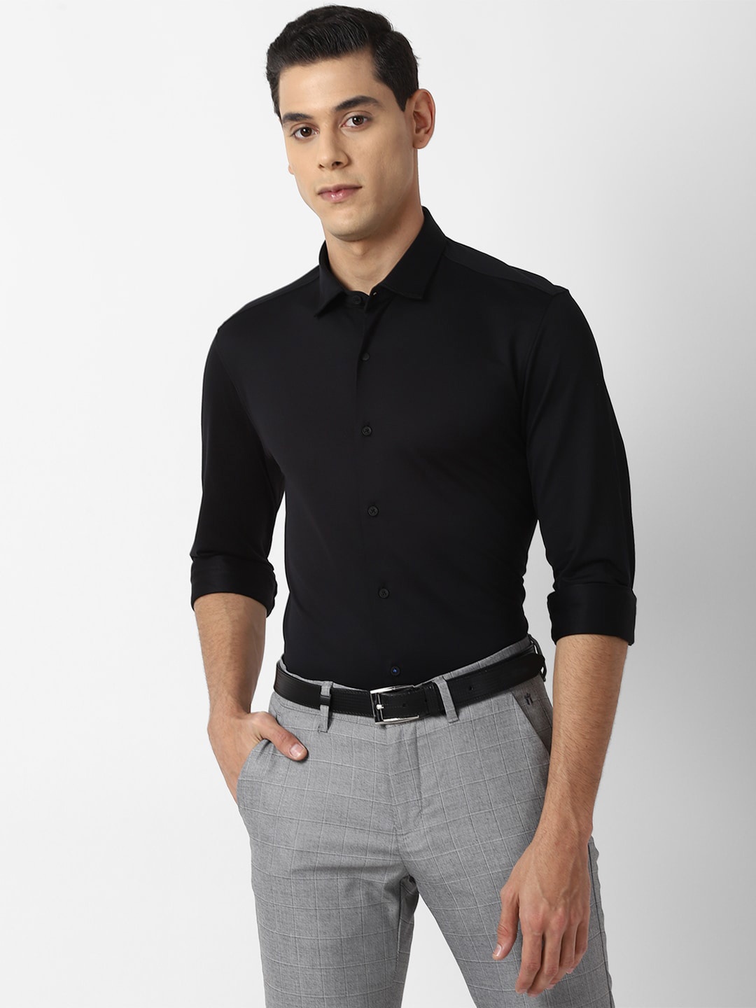 

Louis Philippe Sport Men Black Slim Fit Casual Shirt