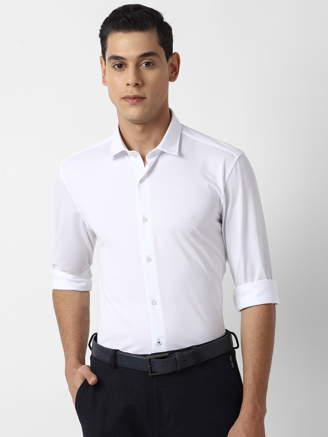 

Louis Philippe Sport Men White Slim Fit Casual Shirt