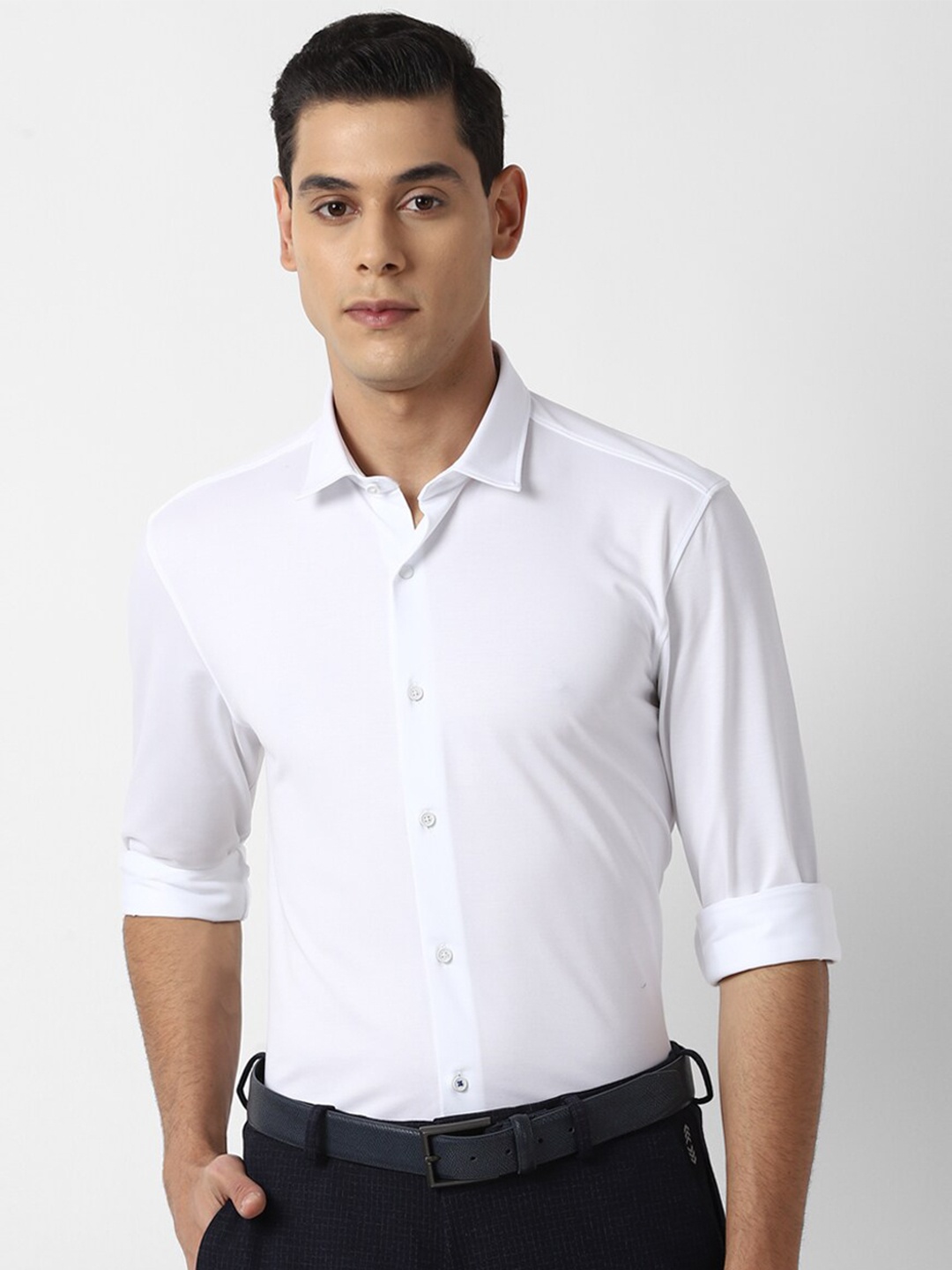 

Louis Philippe Sport Men White Slim Fit Casual Shirt