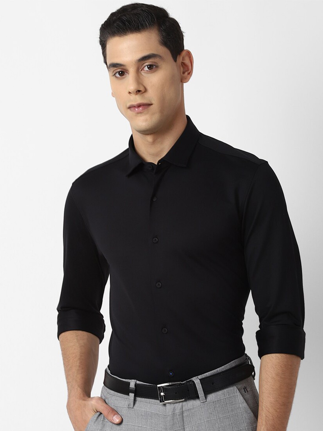 

Louis Philippe Sport Men Black Slim Fit Casual Shirt