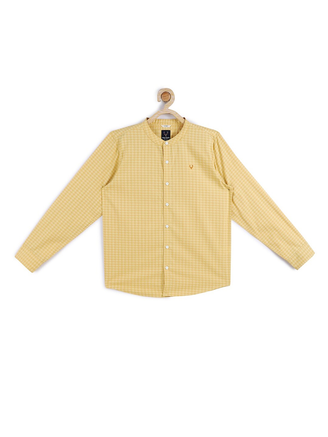 

Allen Solly Junior Boys Yellow Slim Fit Checked Casual Shirt