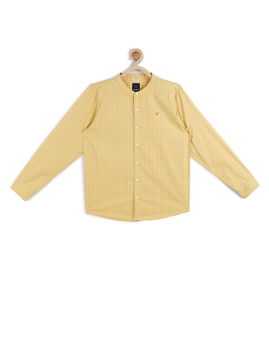 

Allen Solly Junior Boys Yellow Slim Fit Checked Casual Shirt