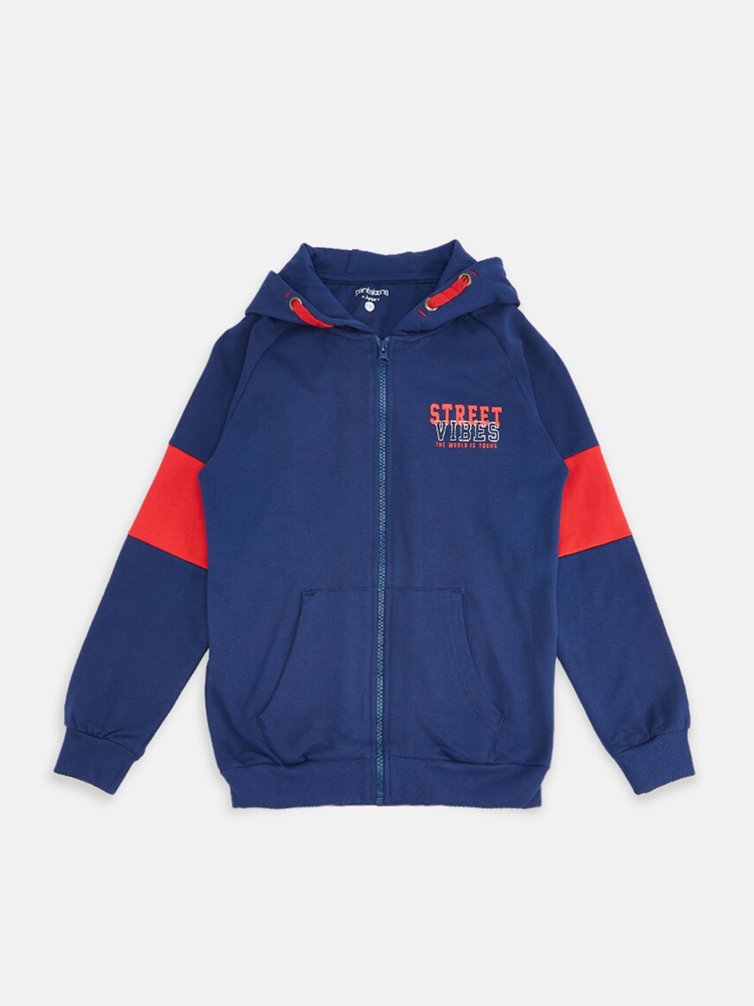 

Pantaloons Junior Boys Navy Blue Colourblocked Sweatshirt