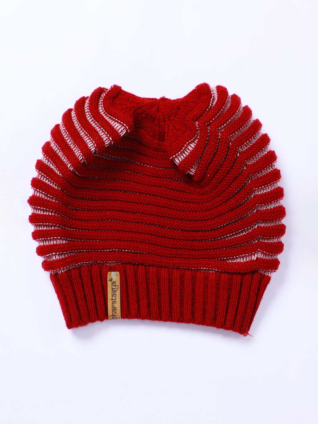

Bharatasya Unisex Kids Maroon Beanie