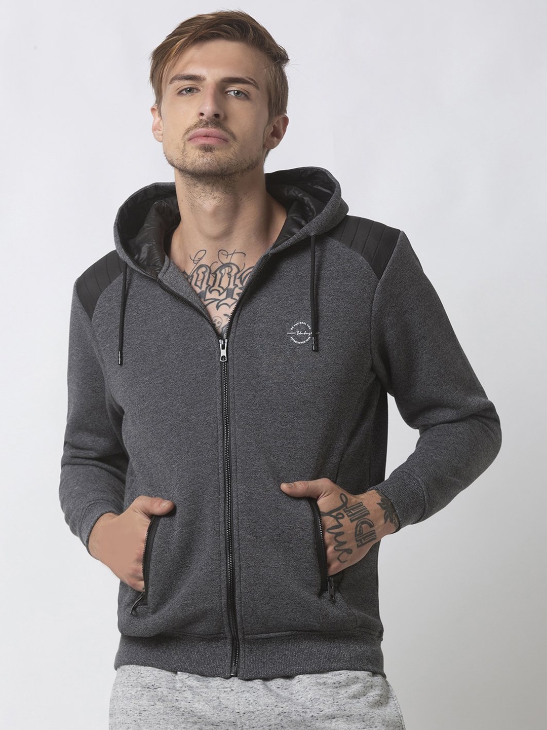 

Status Quo Men Black Hooded Sweatshirt