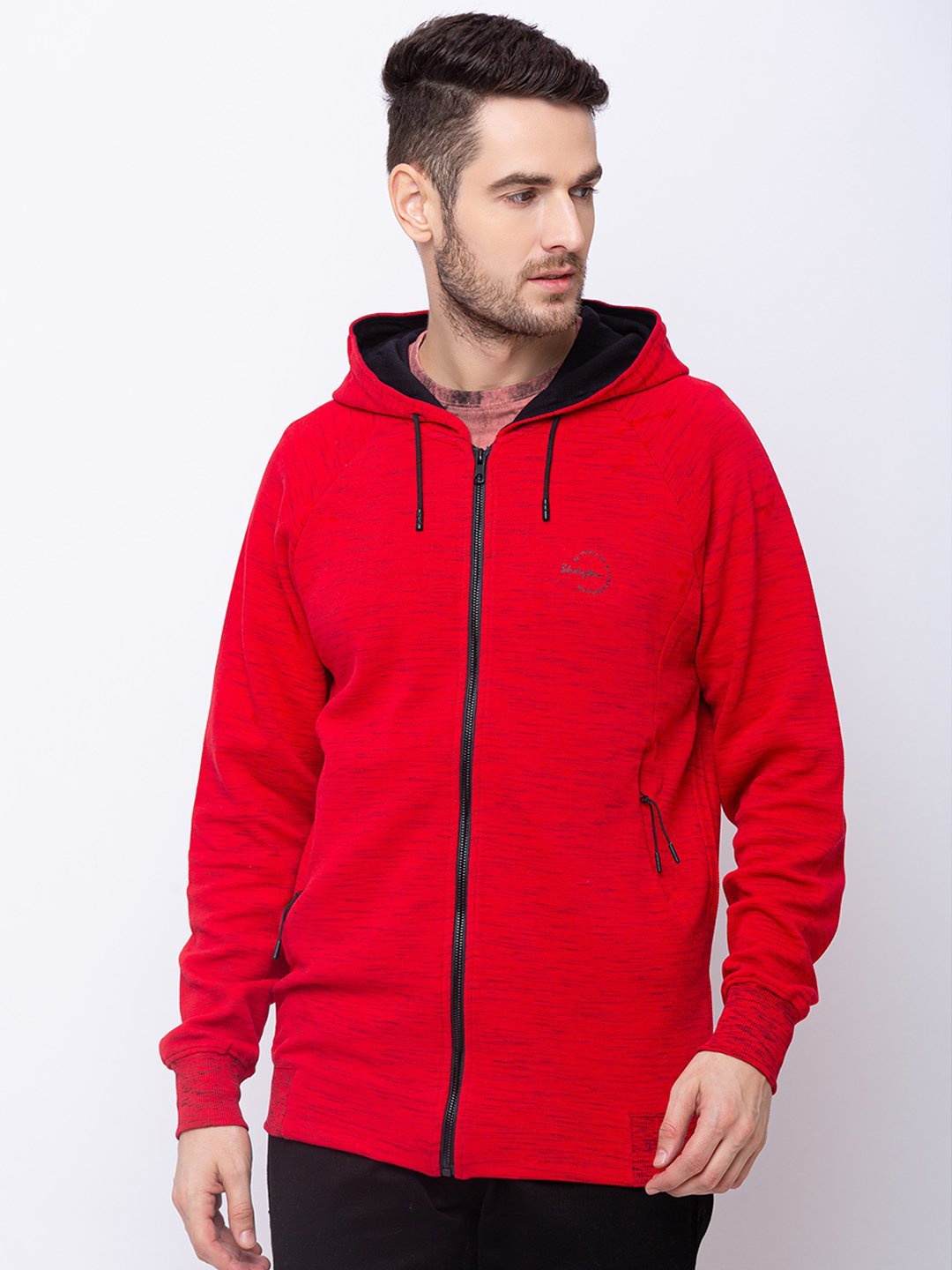 

Status Quo Men Red Hooded Sweatshirt