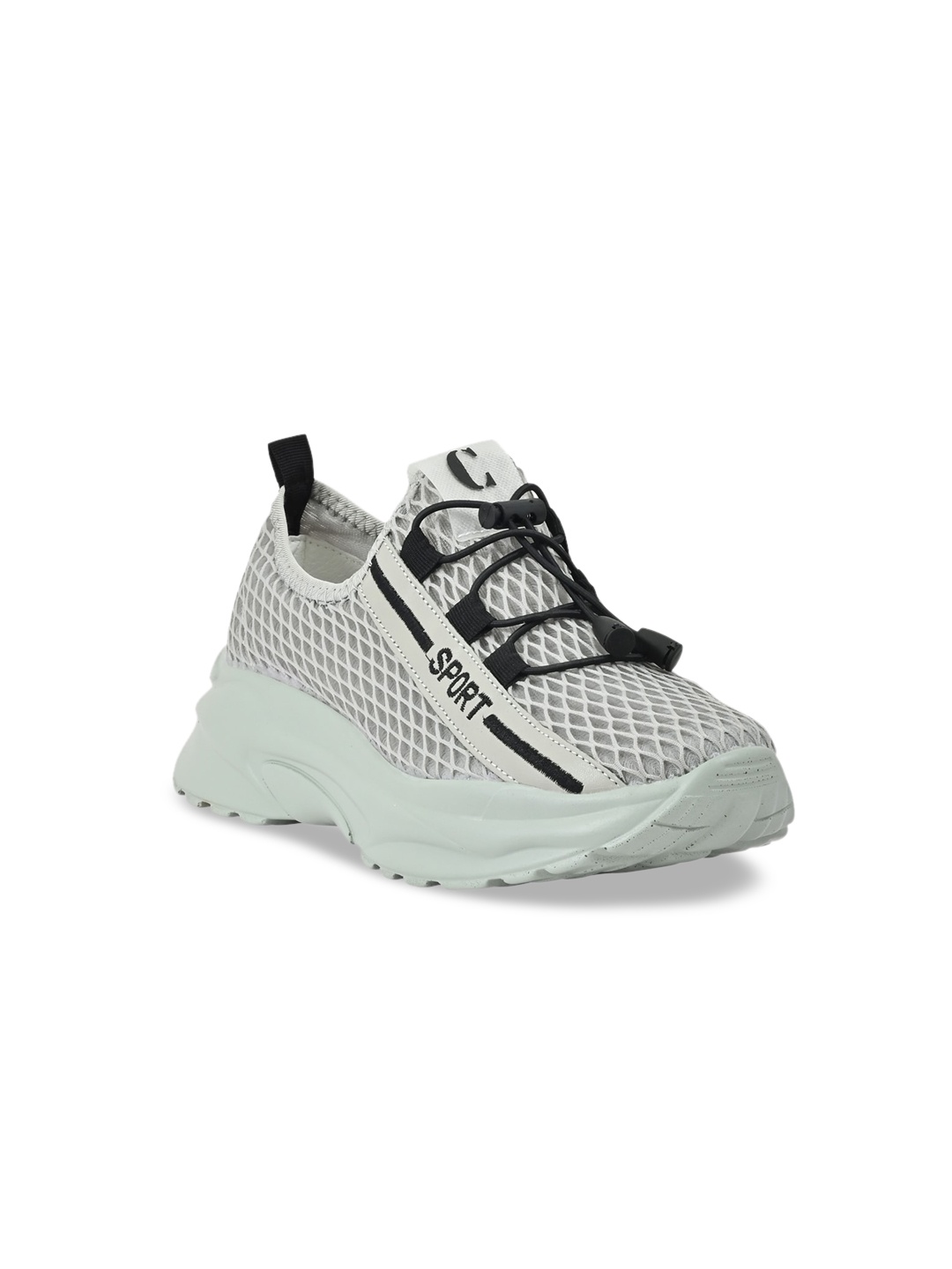 

Cobblerz Women Grey Printed Slip-On Sneakers