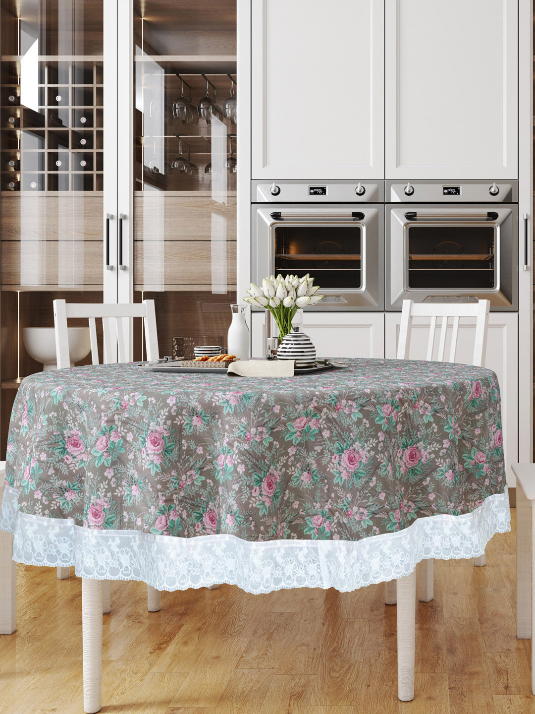 

BIANCA Multicoloured Floral Print Vinyl PVC 4 Seater Table Cover, Multi