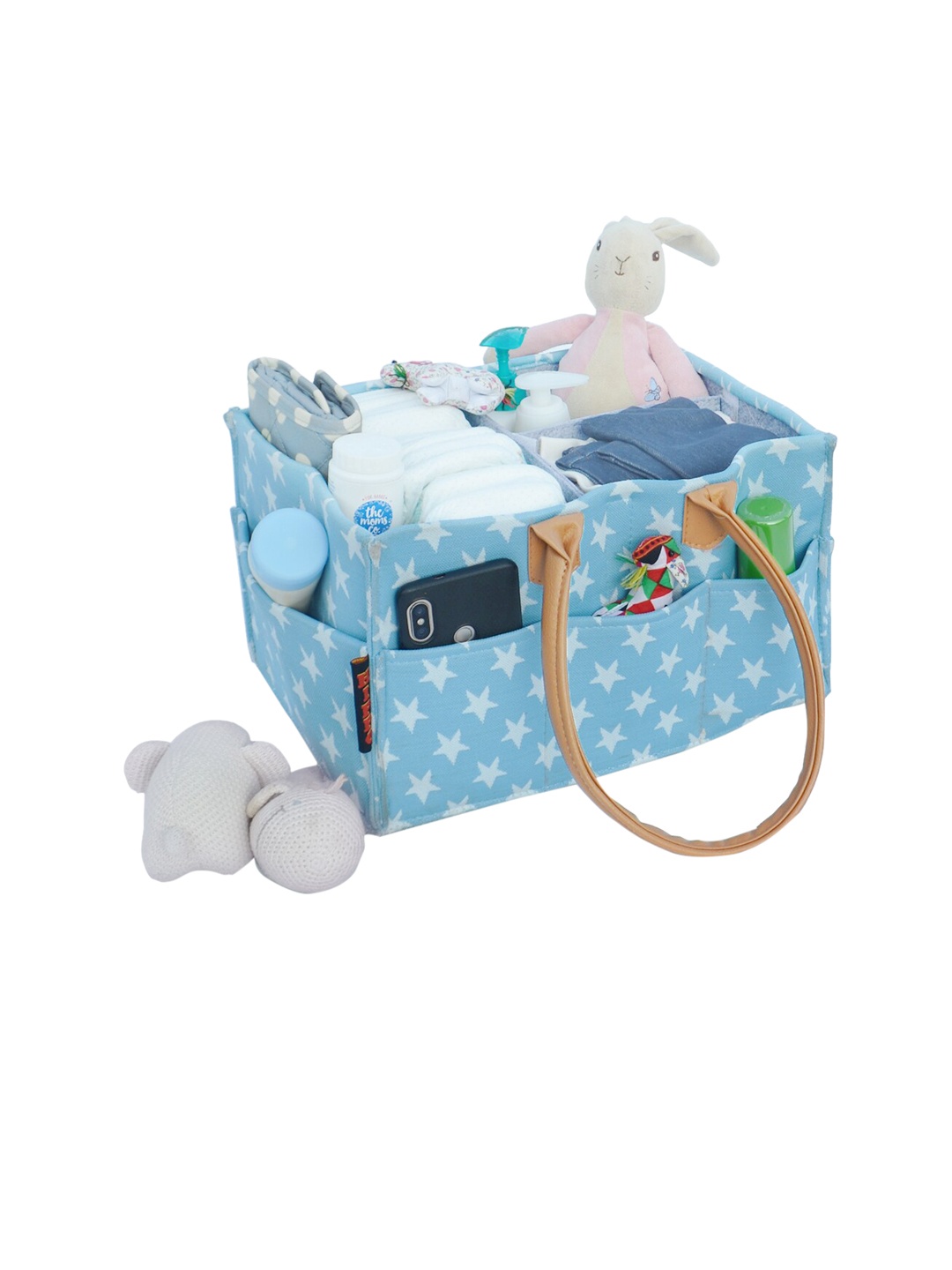 

Hippo Infants Blue Diaper Caddy Bag