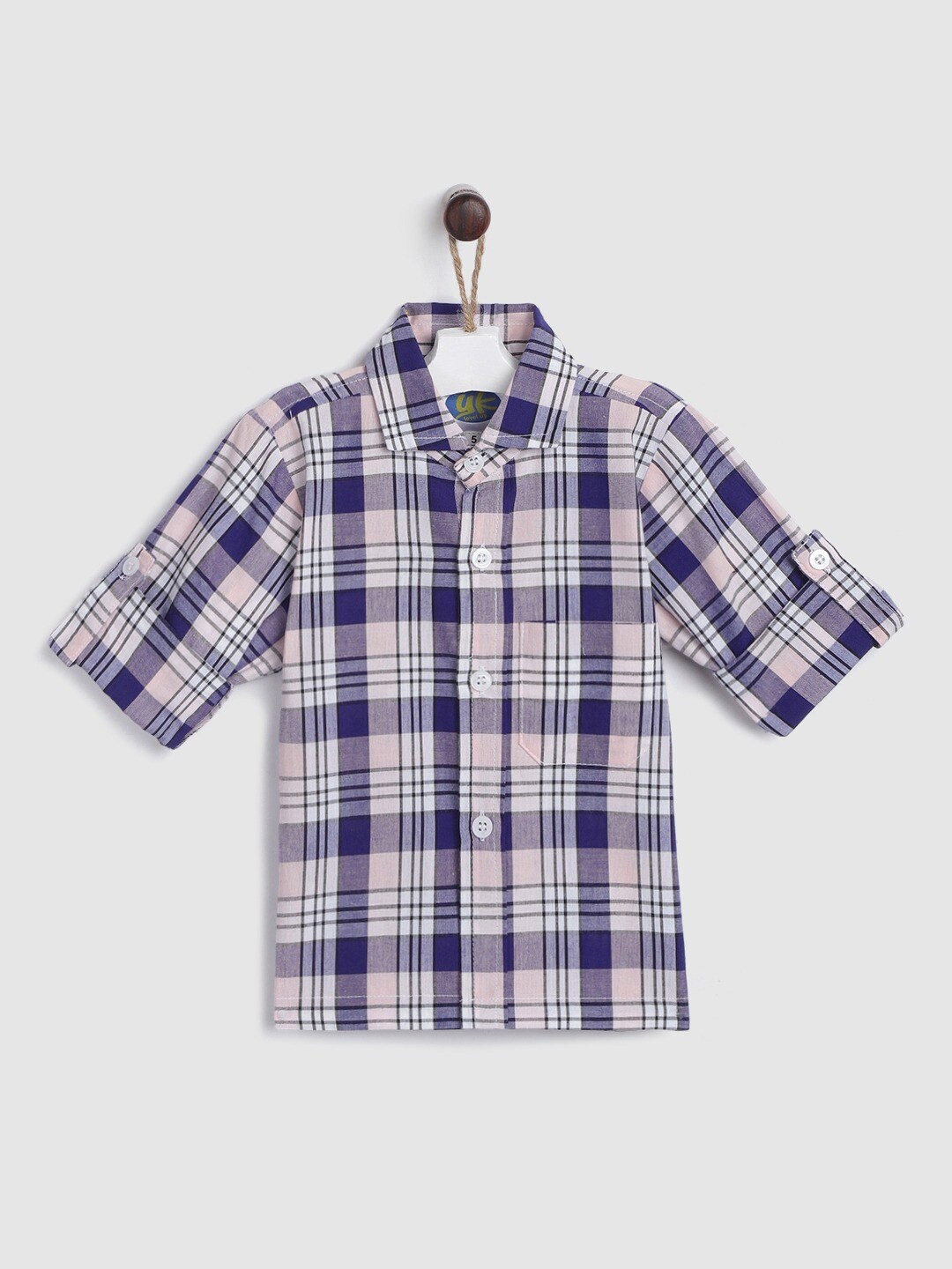

YK Boys Multicoloured Tartan Checks Checked Casual Shirt, Multi