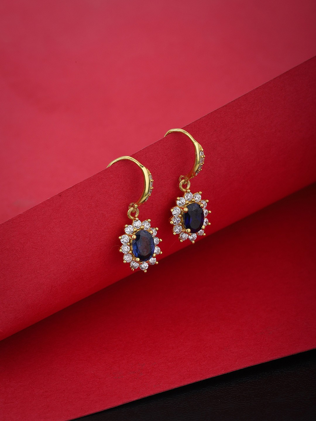 

VANBELLE Gold-Toned 925 Sterling Silver Contemporary Hoop Earrings