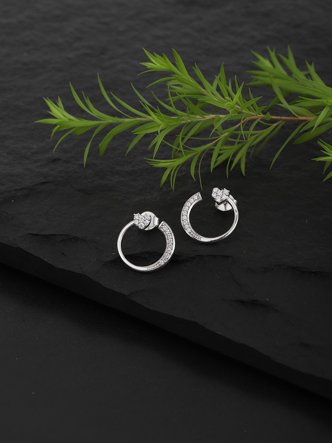 

VANBELLE 925 Silver Sterling Circular Studs Earrings