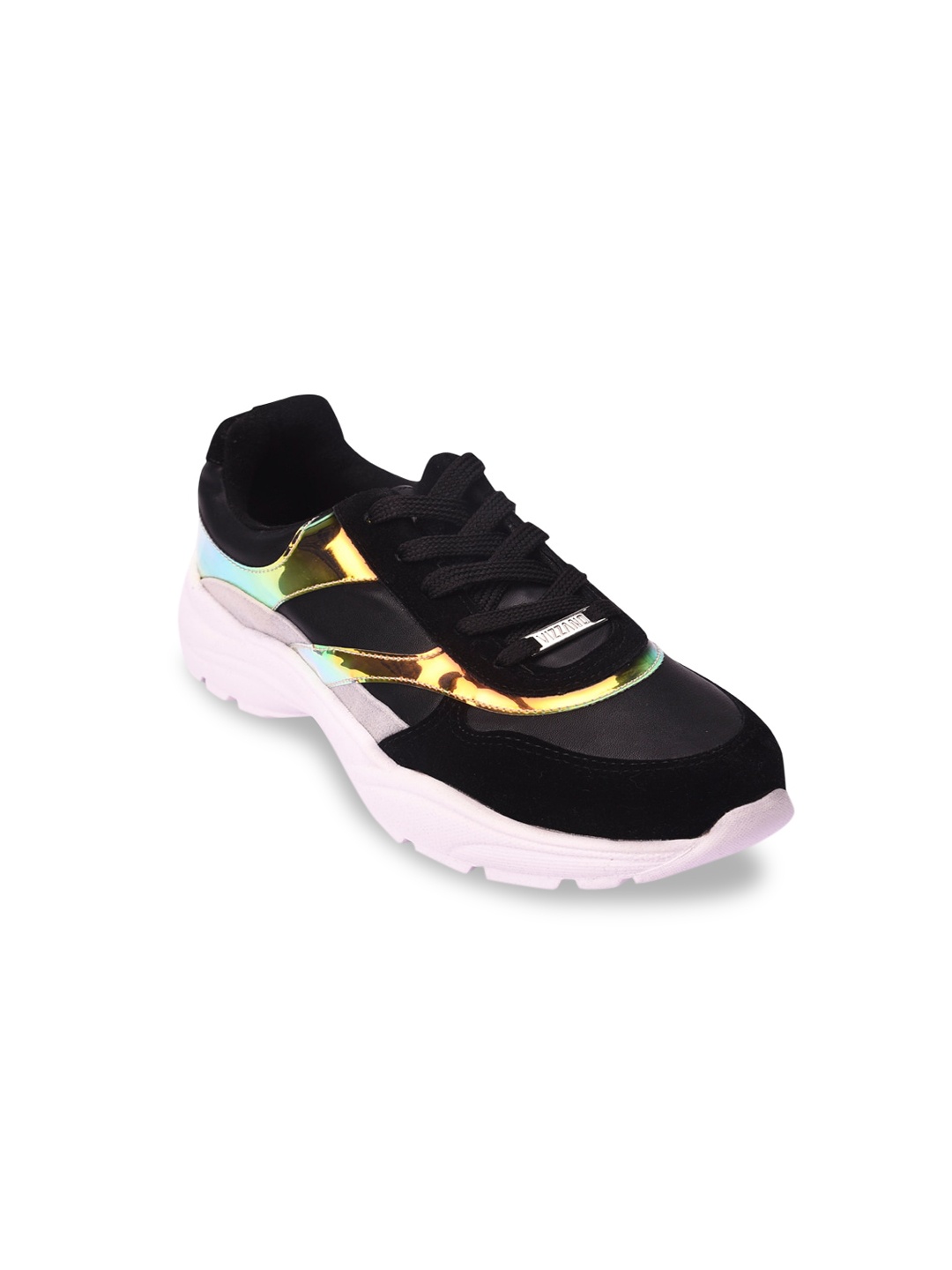 

Pavers England Women Black Printed Sneakers