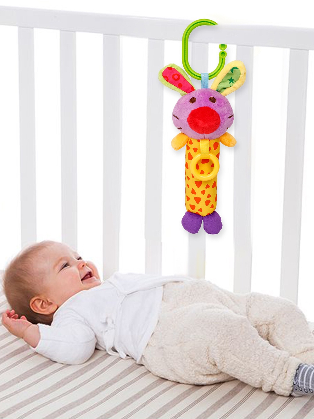 

Baby Moo Yellow Mr. Mouse Rattle Toy
