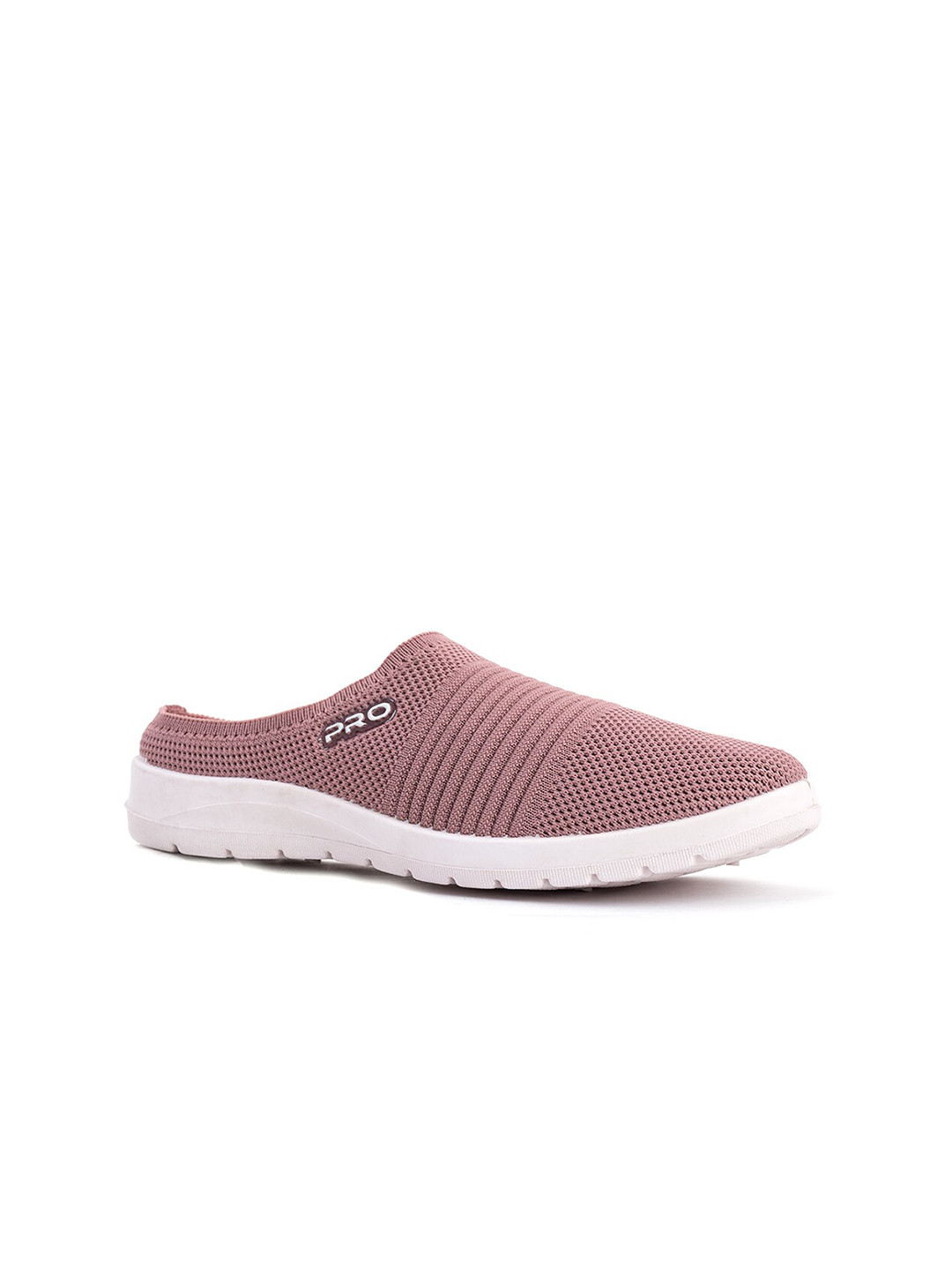 

Khadims Women Pink Woven Design Slip-On Sneakers