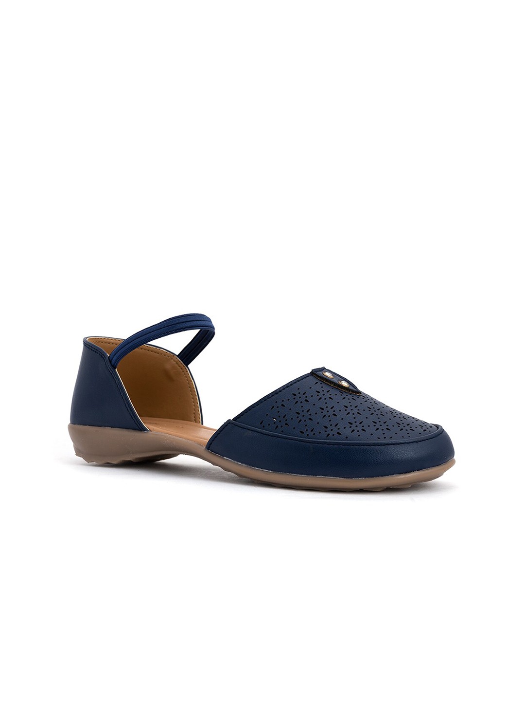 

Khadims Women Navy Blue Mules Flats
