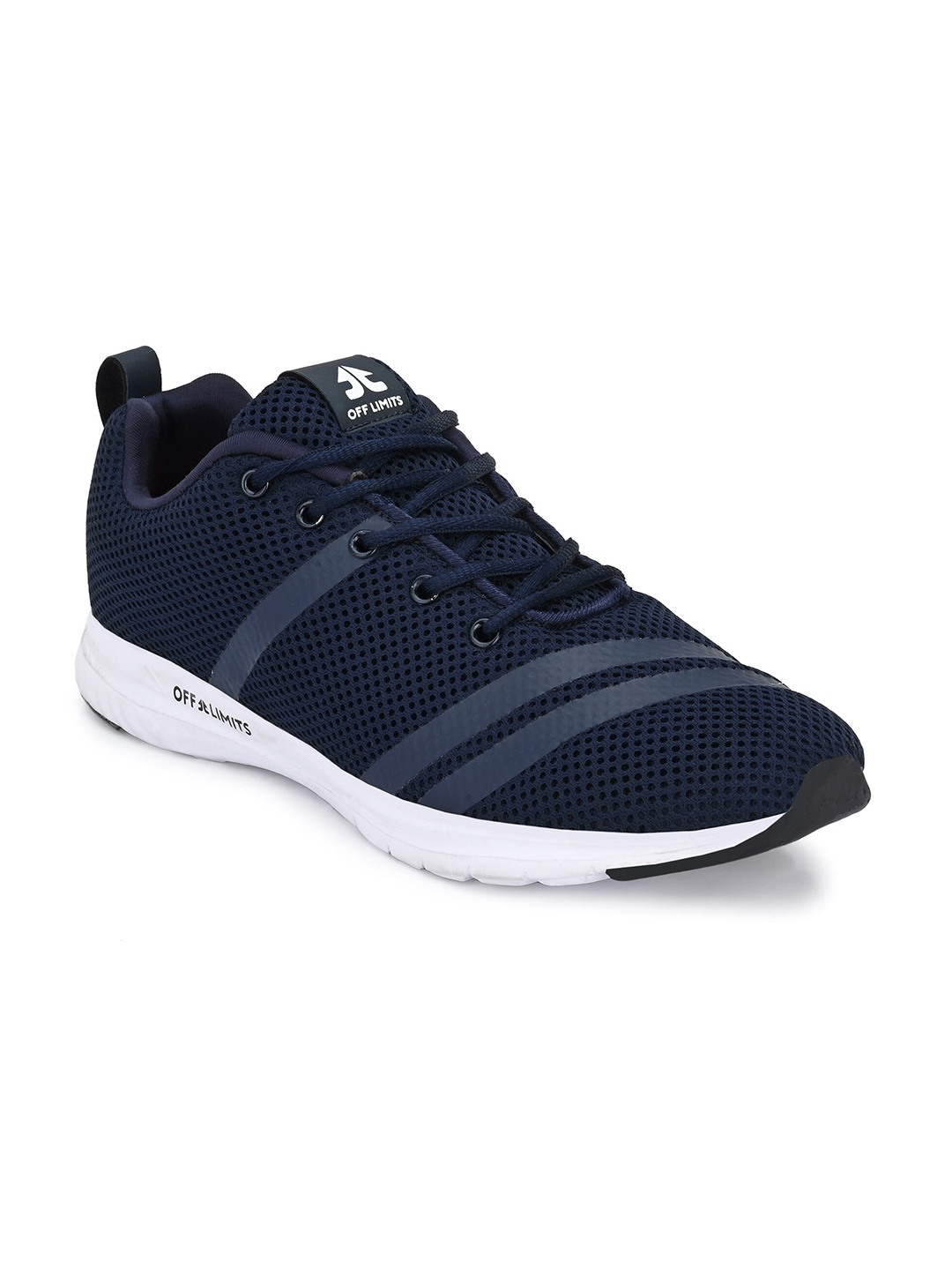 

OFF LIMITS Men Navy Blue Mesh Running Non-Marking Shoes
