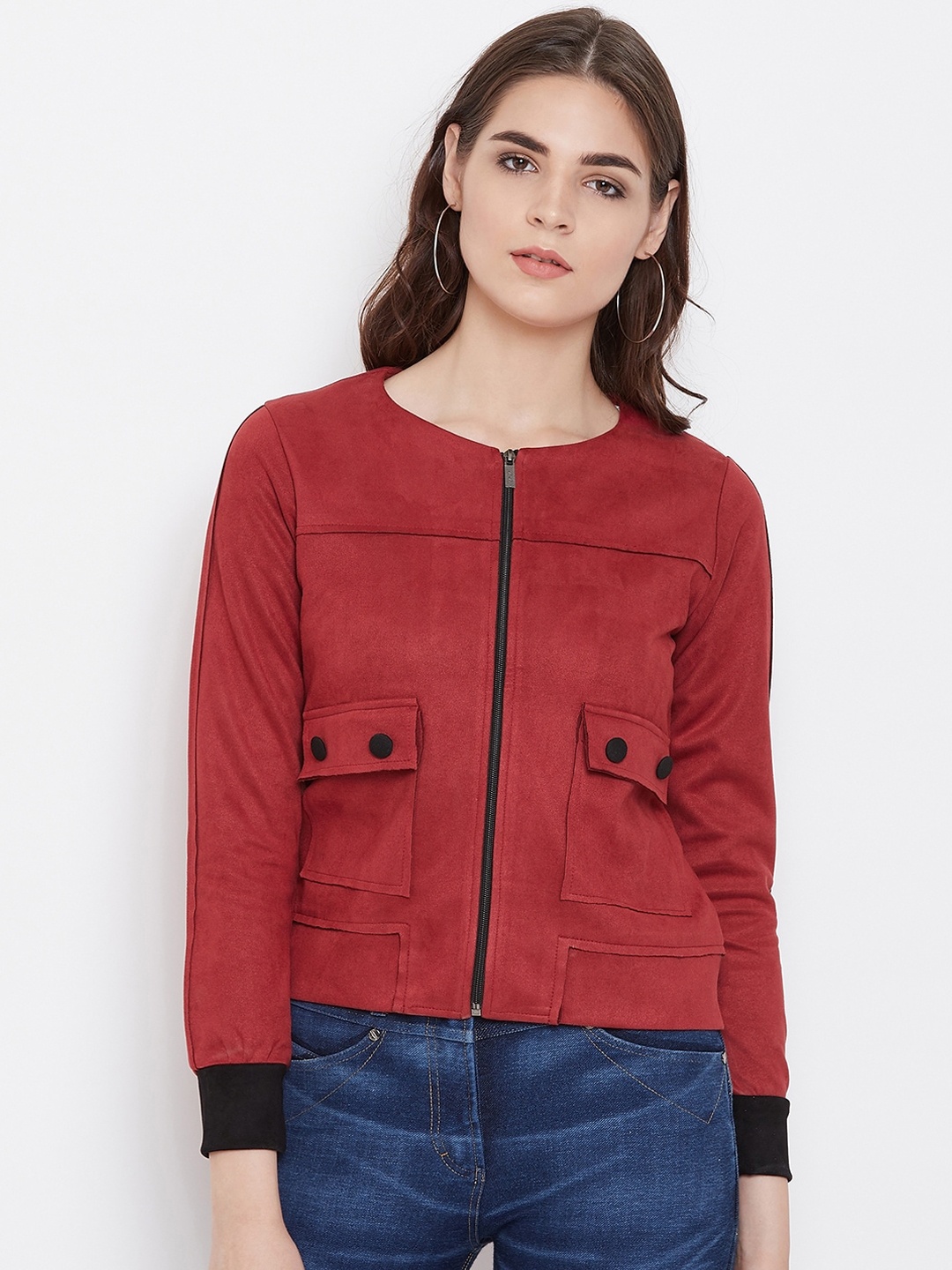 

armure Women Maroon Lightweight Tailored Jacket