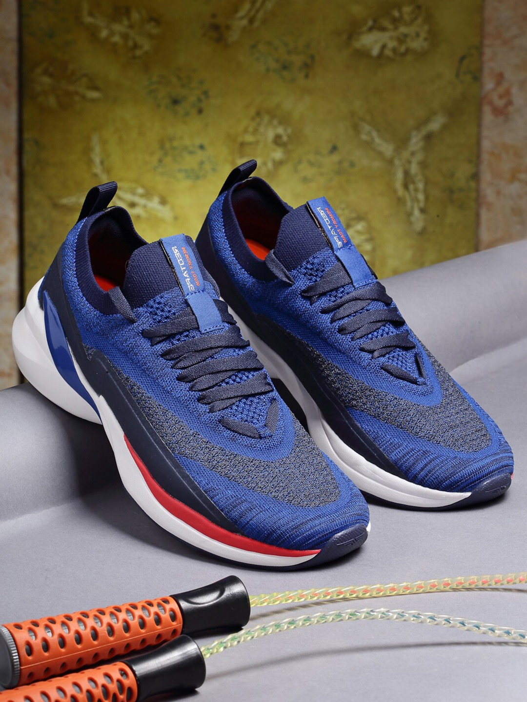 

Red Tape Men Blue Mesh Walking Shoes