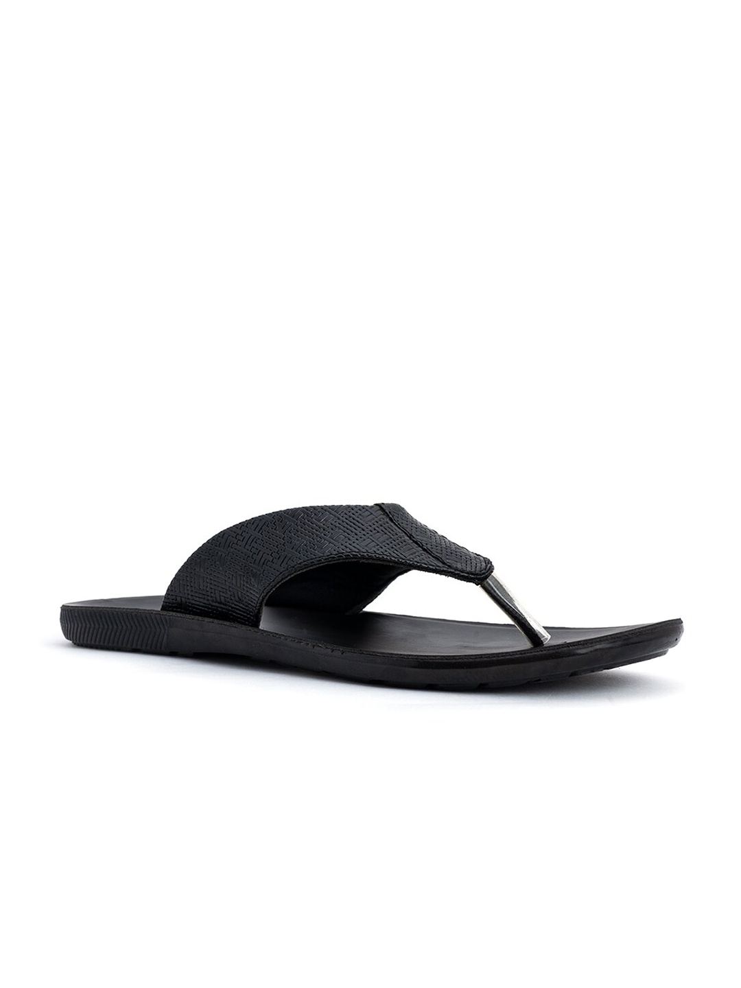 

Khadims Men Black Comfort Sandals