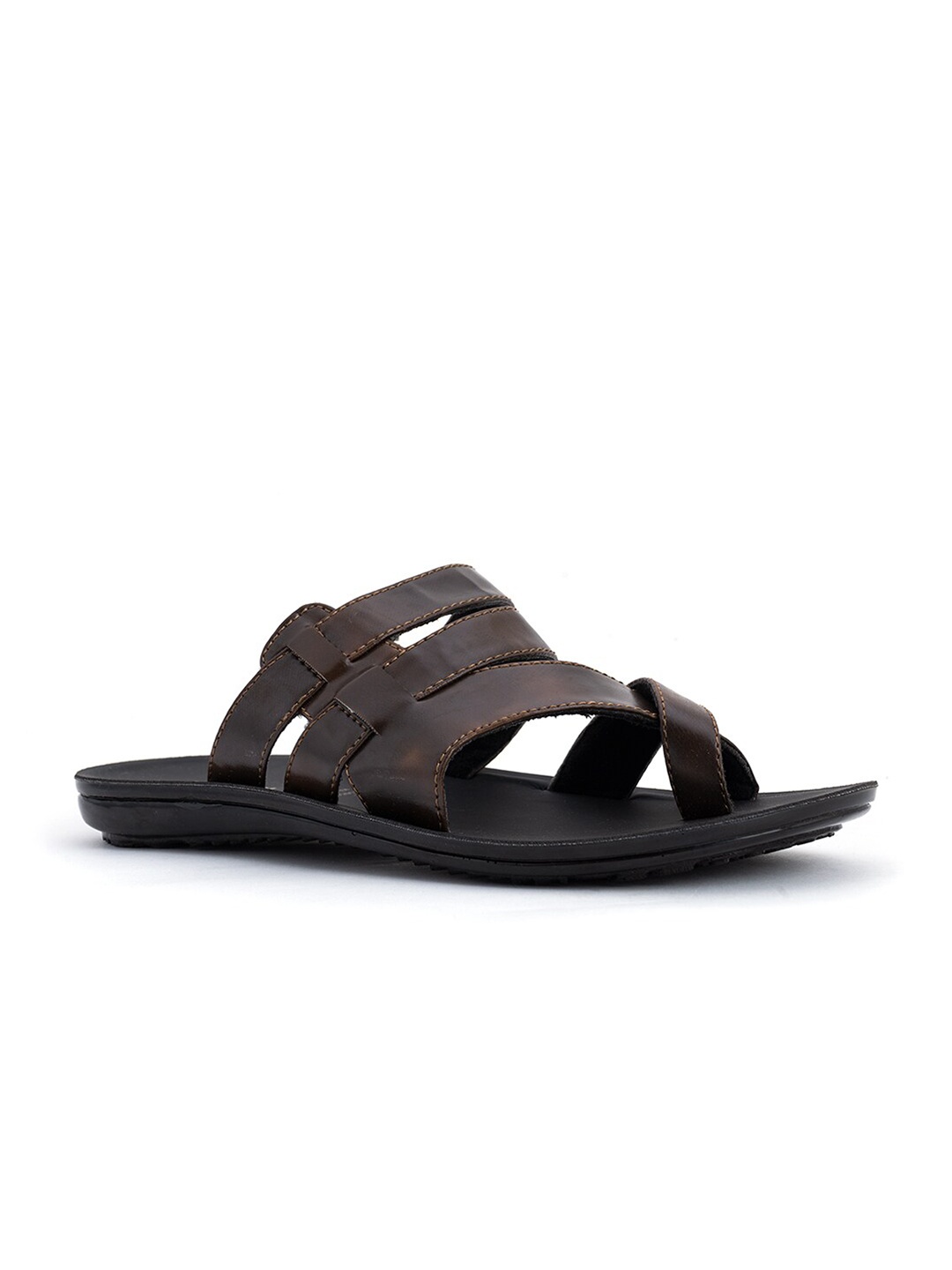 

Khadims Men Brown Comfort Sandals