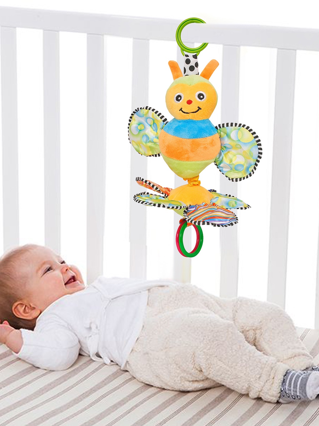 

Baby Moo Yellow & Green Butterfly Musical Pulling Toy