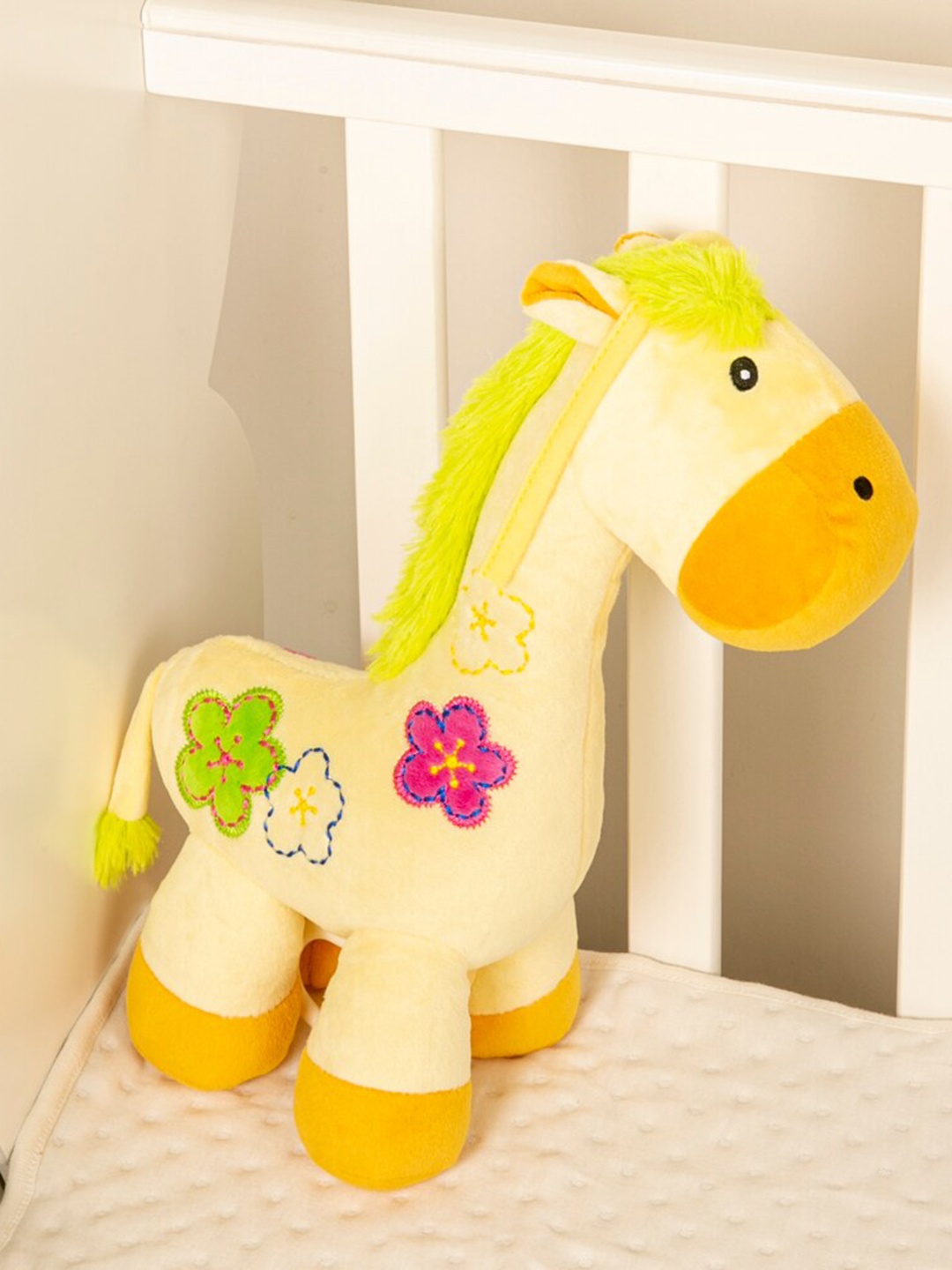 

Baby Moo Kids Yellow & Green Horse Yellow Pulling Toy