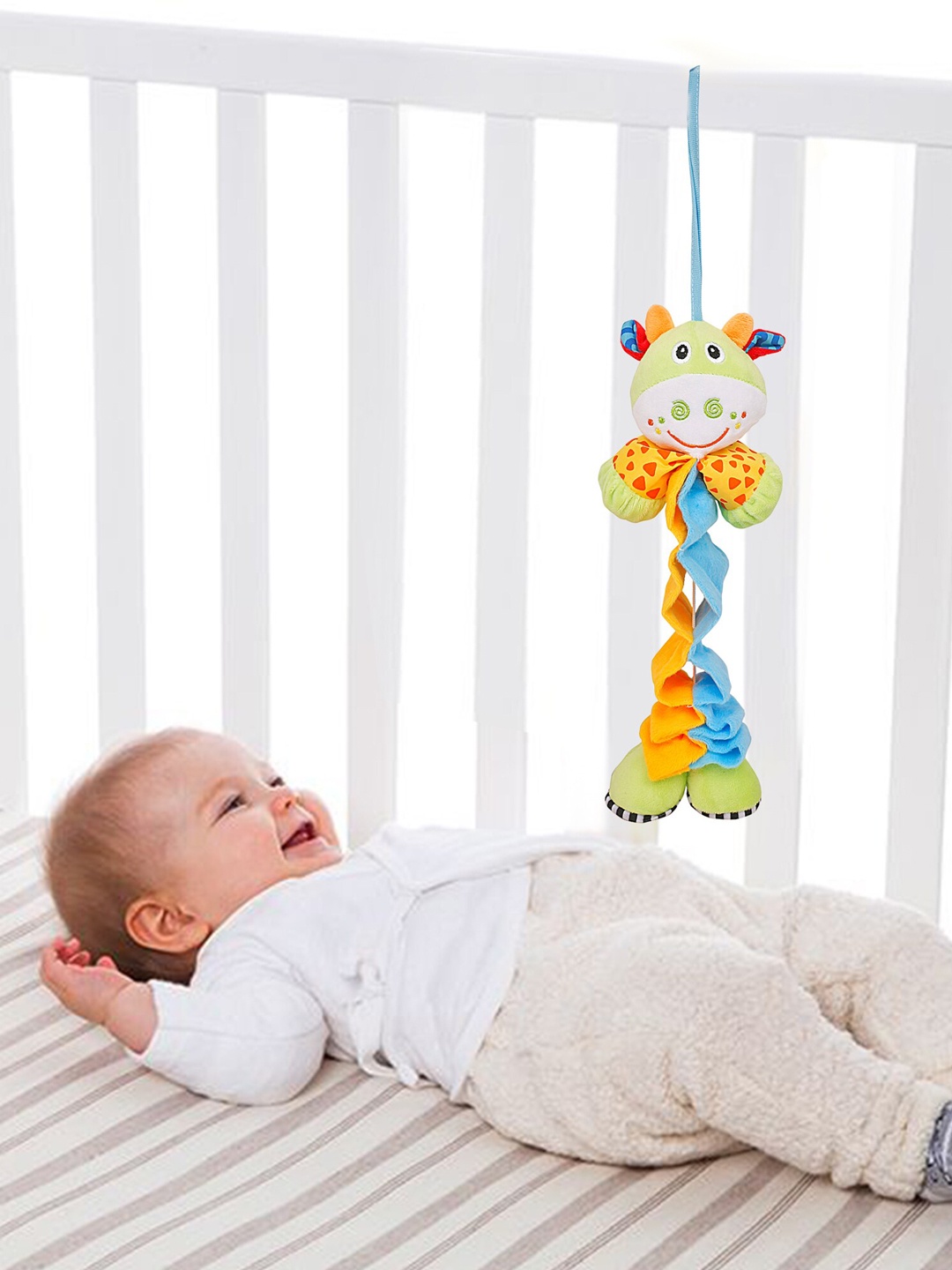 

Baby Moo Kids Green & Blue Tall Giraffe Pulling Toy