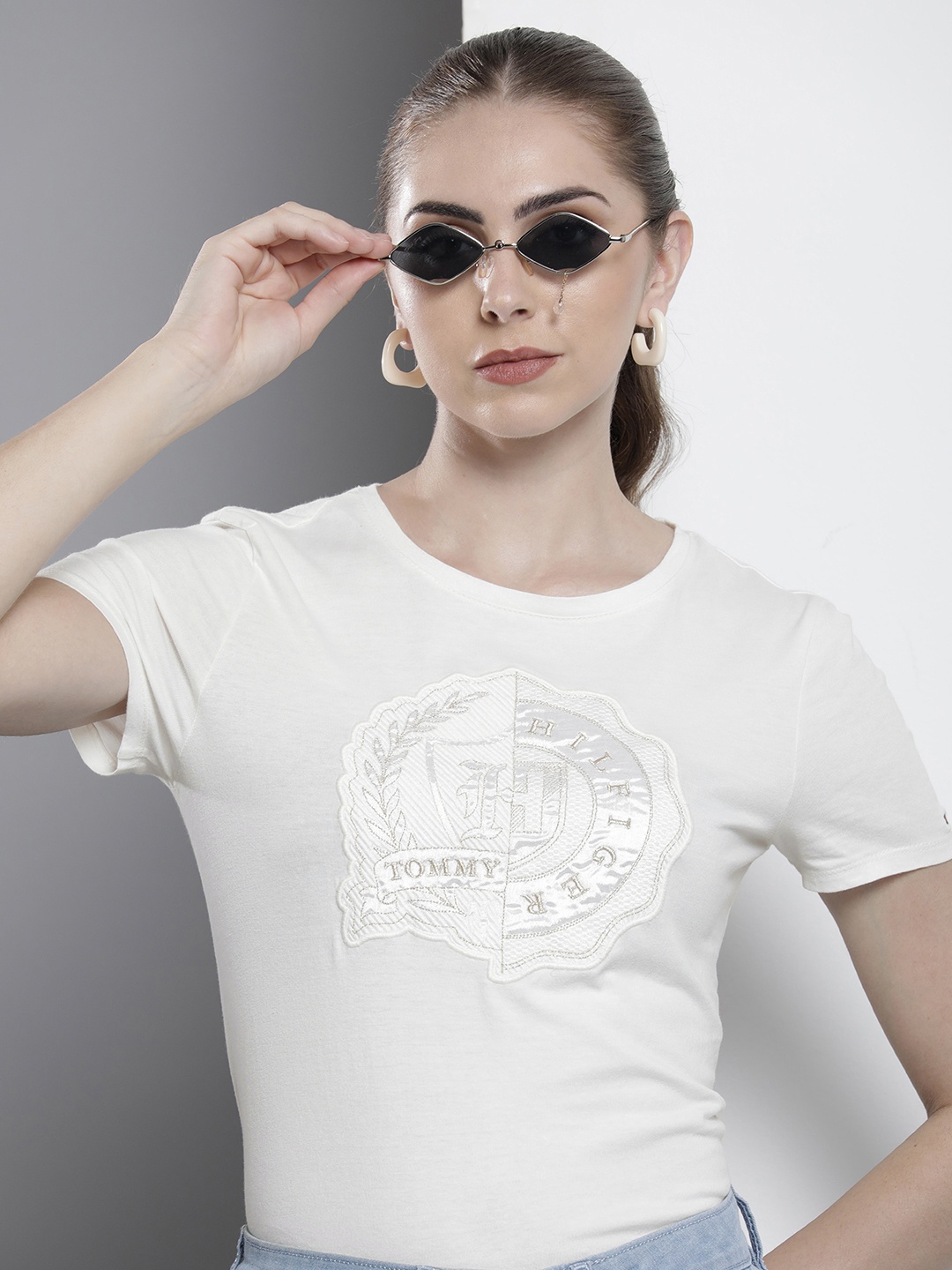 

Tommy Hilfiger Embroidered T-shirt, White