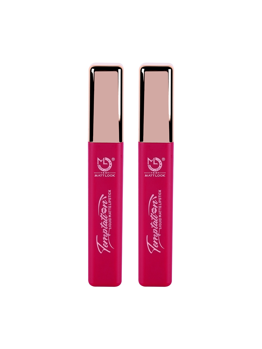 

MATTLOOK Lip Makeup Temptation Liquid Matte Lipstick - Fuchsia (Pack of 2)