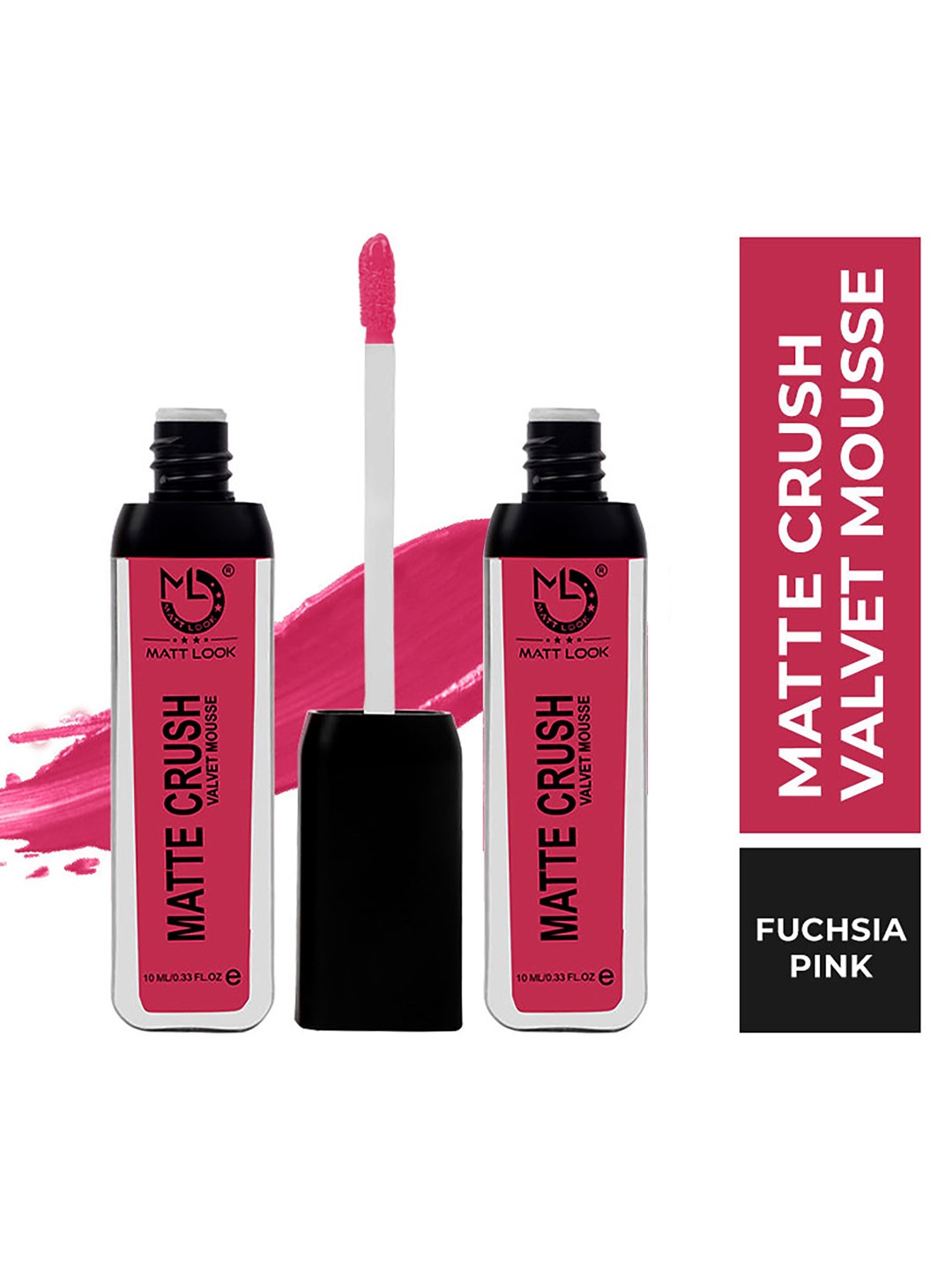 

MATTLOOK Matte Crush Velvet Mousse Lipstick - Fuchsia Pink (Pack of 2)