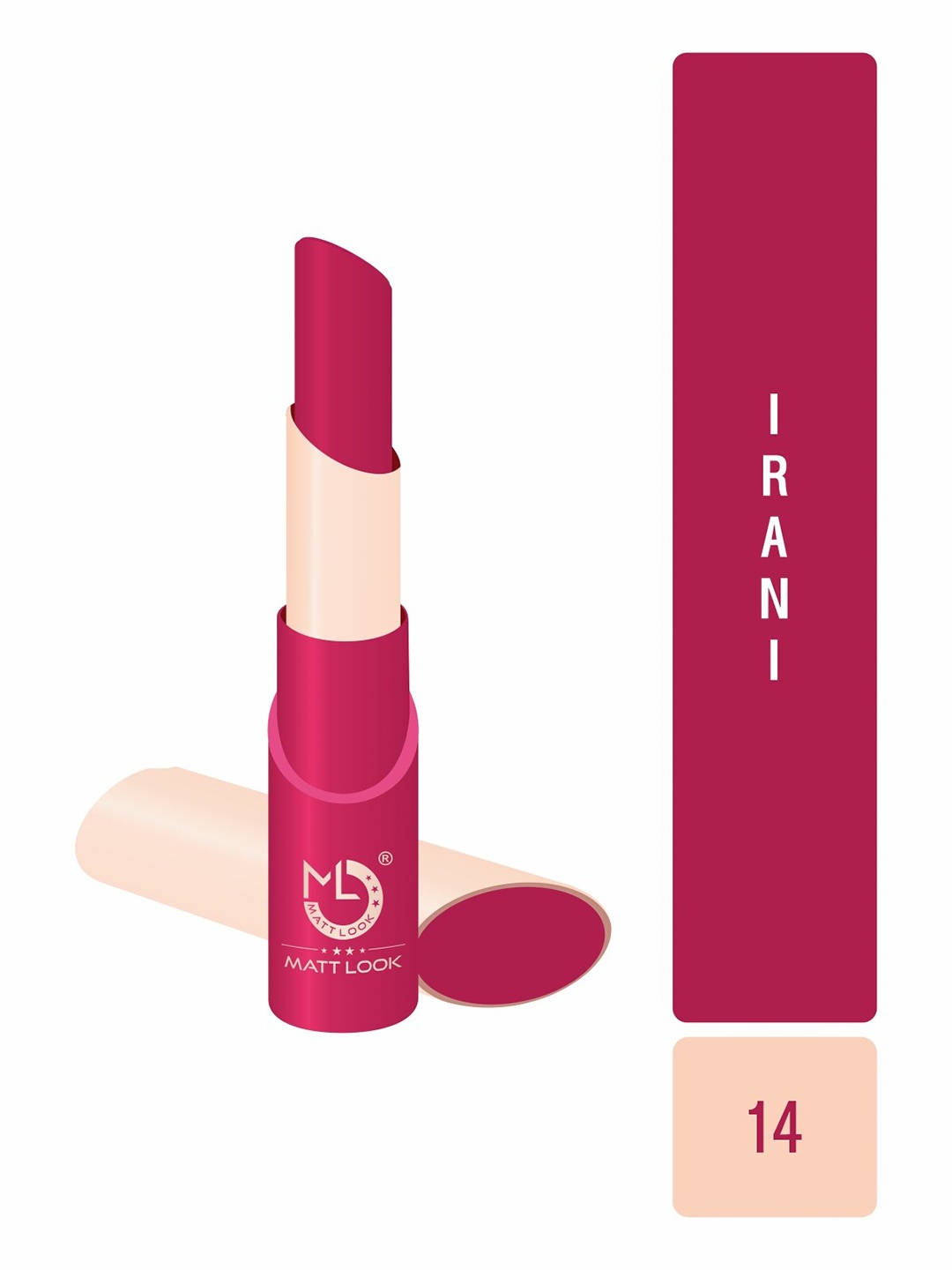 

MATTLOOK Vivid Matte Lipstick - Irani, Pink