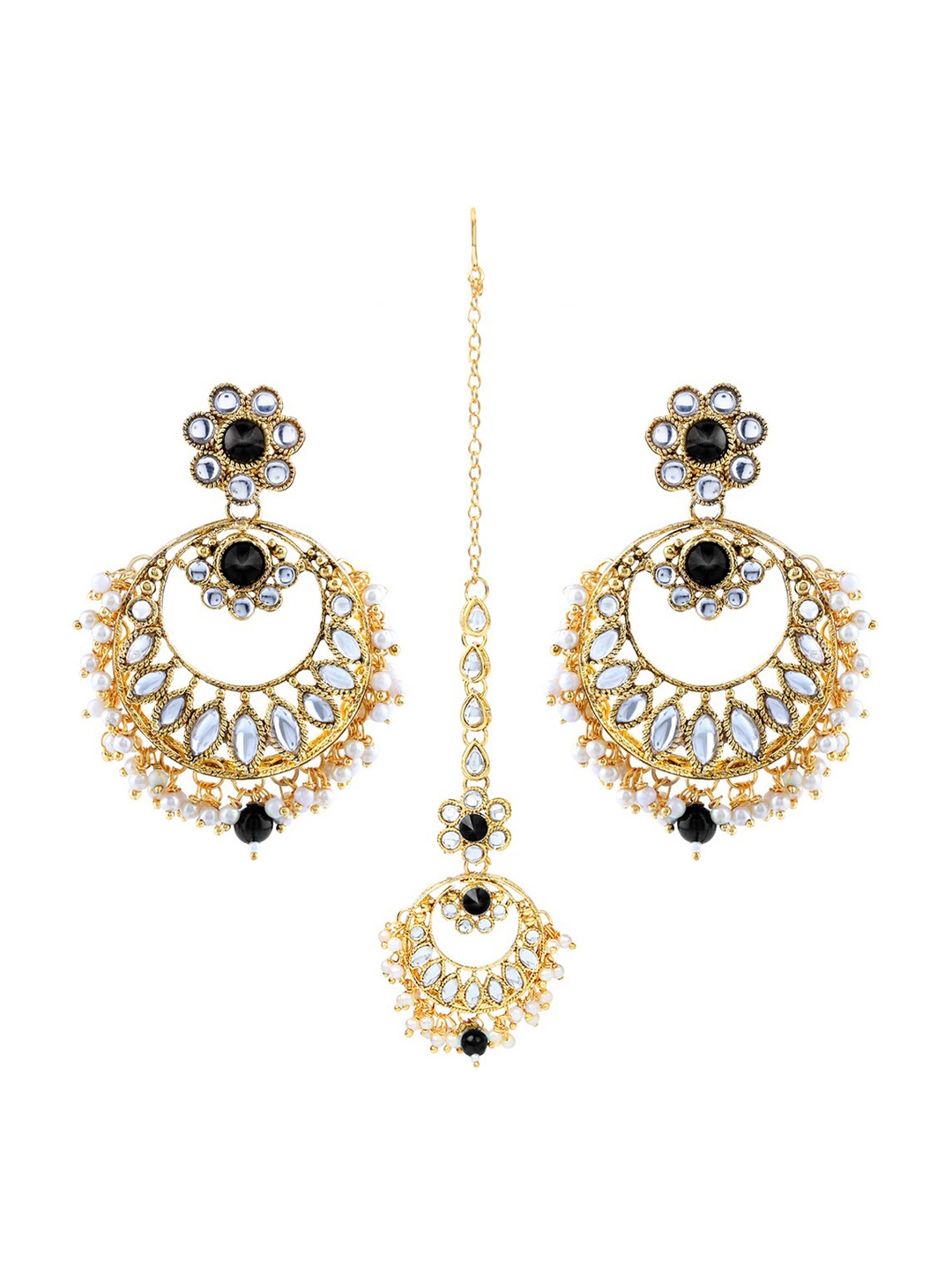

LIVE EVIL Gold-Plated & Black Jewellery Set
