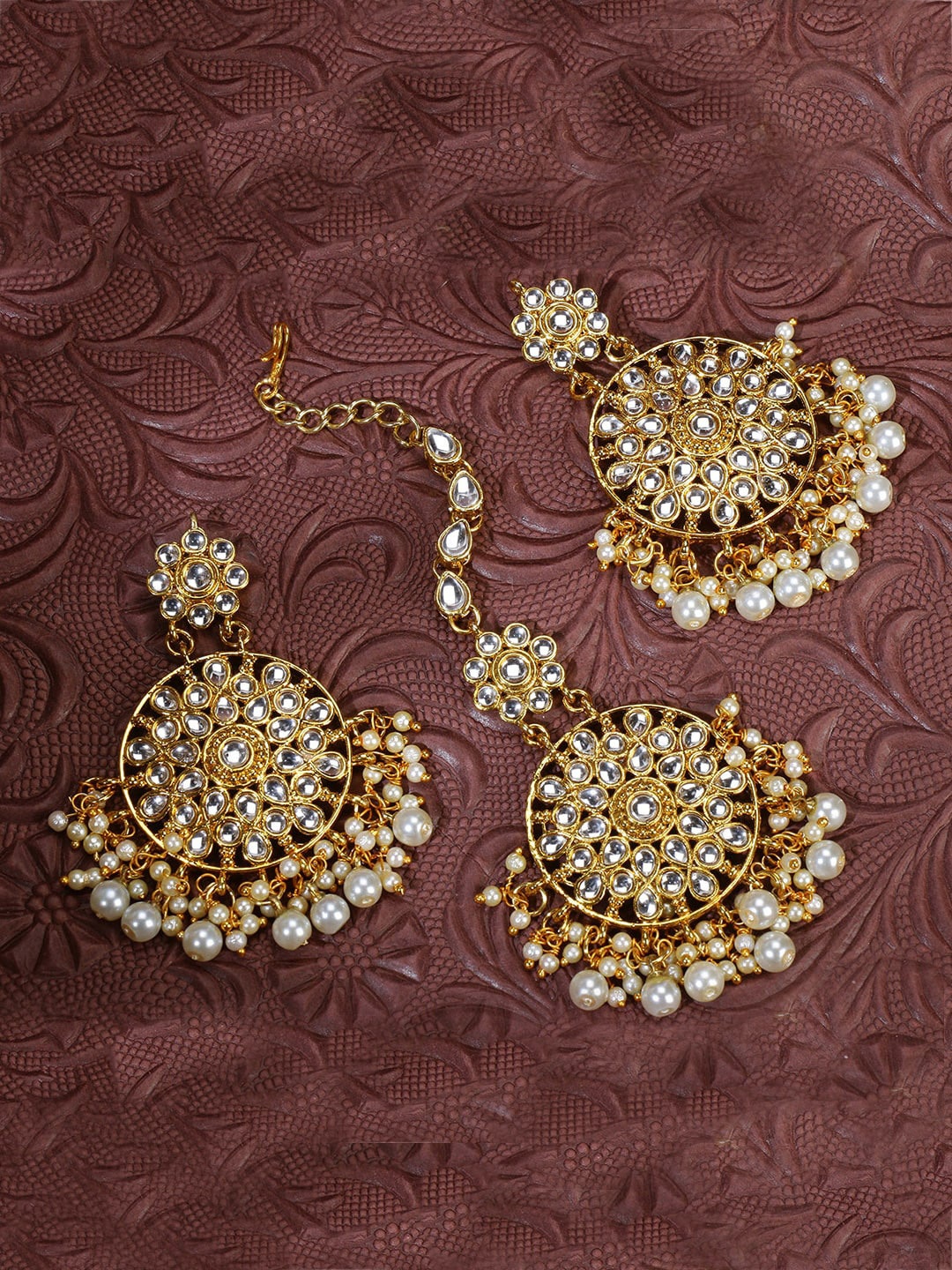 

LIVE EVIL Gold-Plated & White Jewellery Set