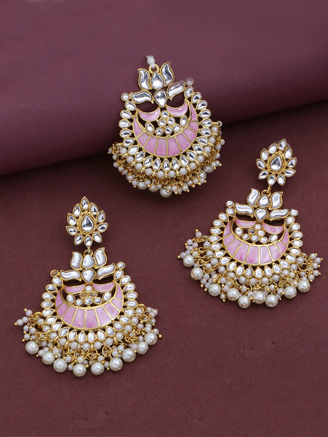 

LIVE EVIL Gold-Plated & Pink Jewellery Set