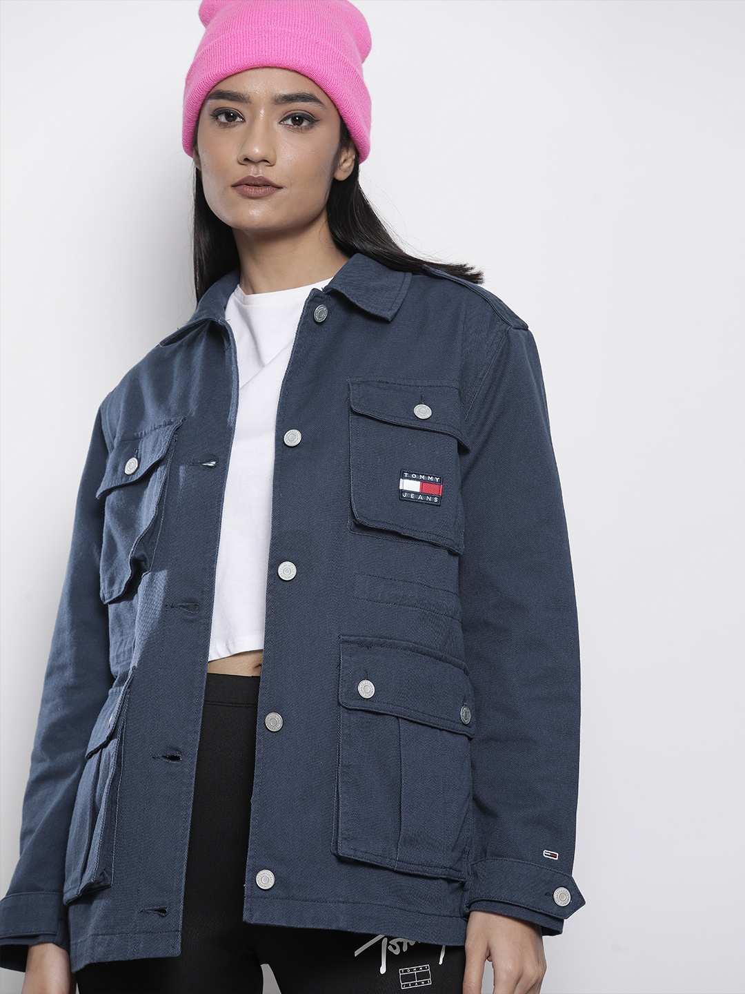 

Tommy Hilfiger Women Blue Longline Outdoor Field Jacket