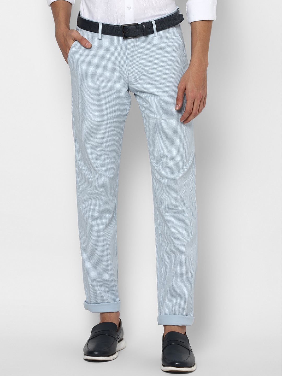 

Allen Solly Men Blue Slim Fit Trousers