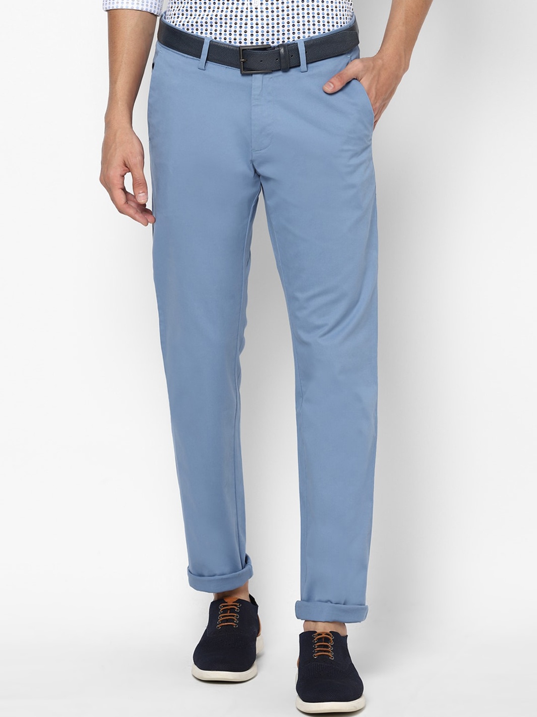 

Allen Solly Men Blue Slim Fit Trousers