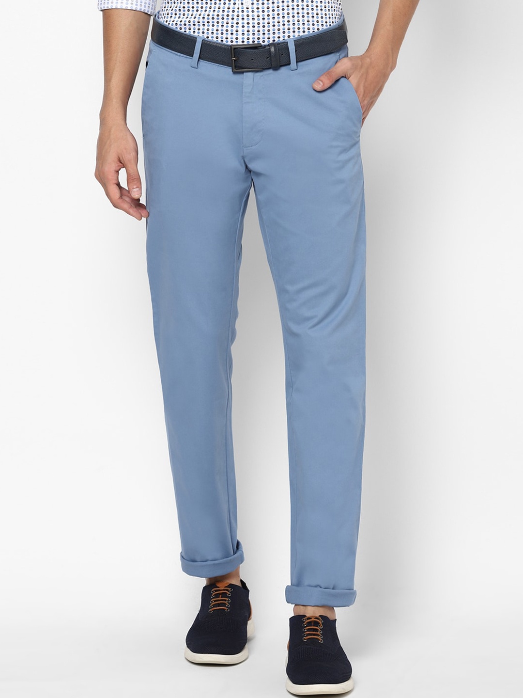 

Allen Solly Men Blue Slim Fit Trousers