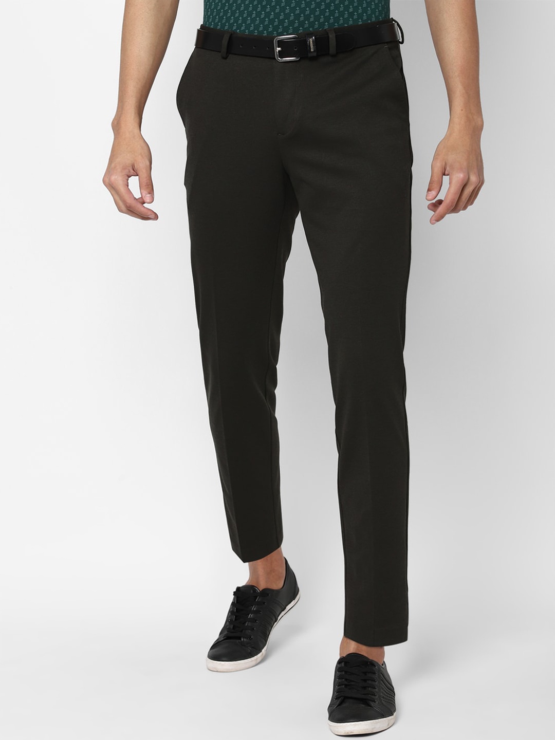 

Allen Solly Men Black Slim Fit Trousers