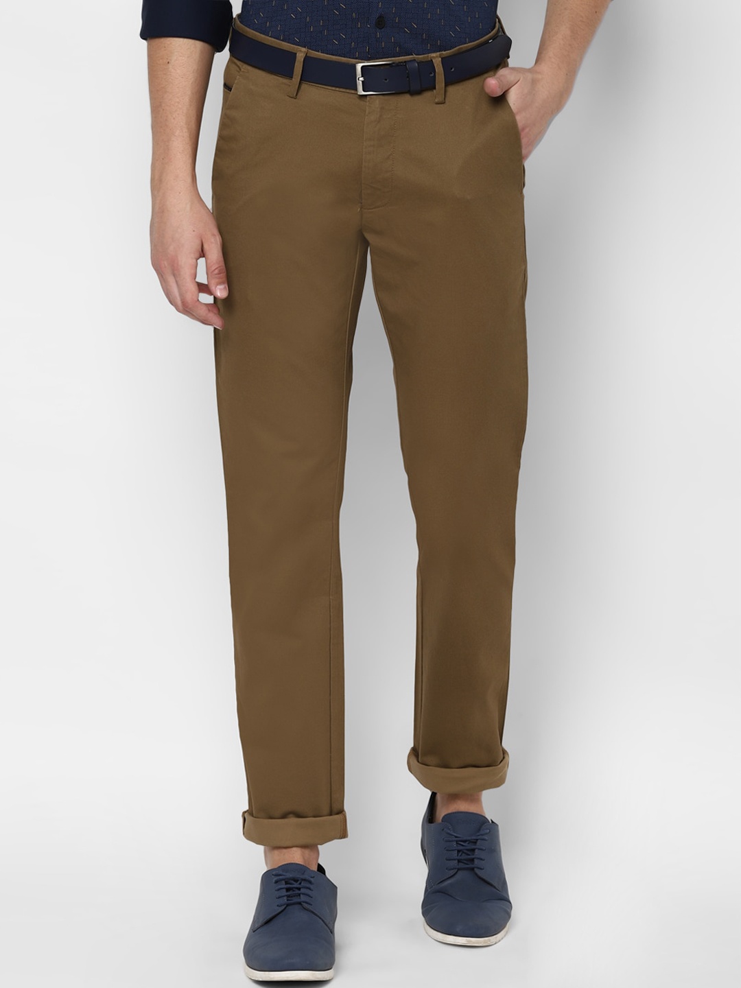 

Allen Solly Men Brown Slim Fit Trousers