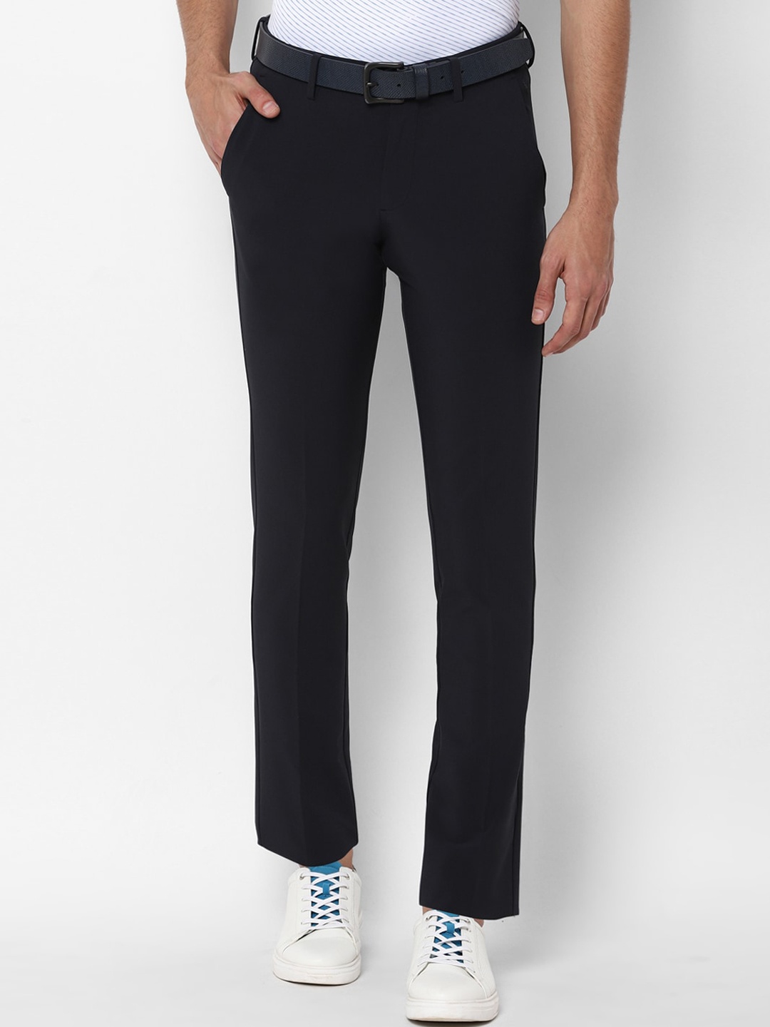 

Allen Solly Men Black Slim Fit Trousers