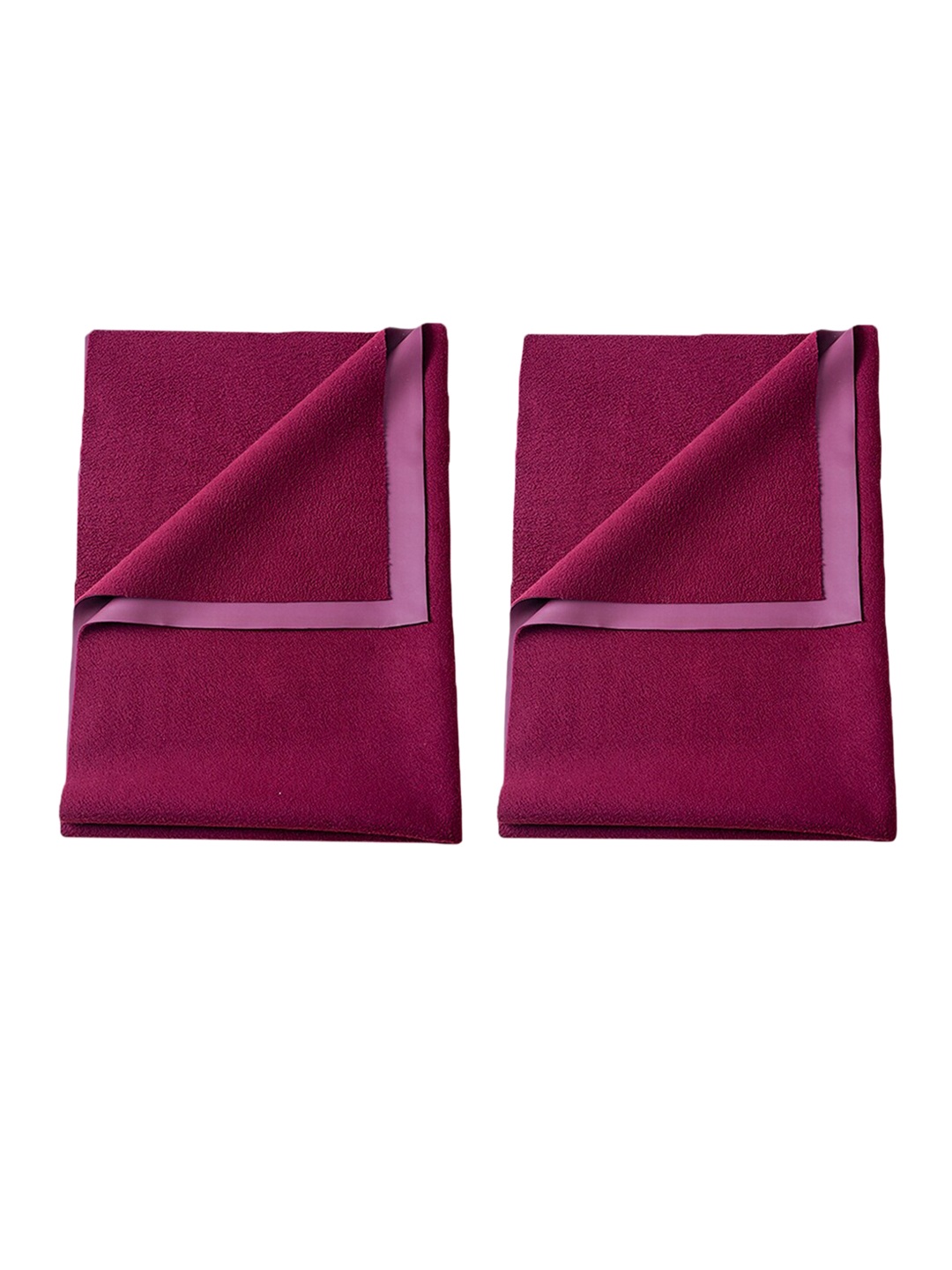 

Enfance Kids Set Of 2 Burgundy Nursery Fast Dry Water Resistance Mattress Protector
