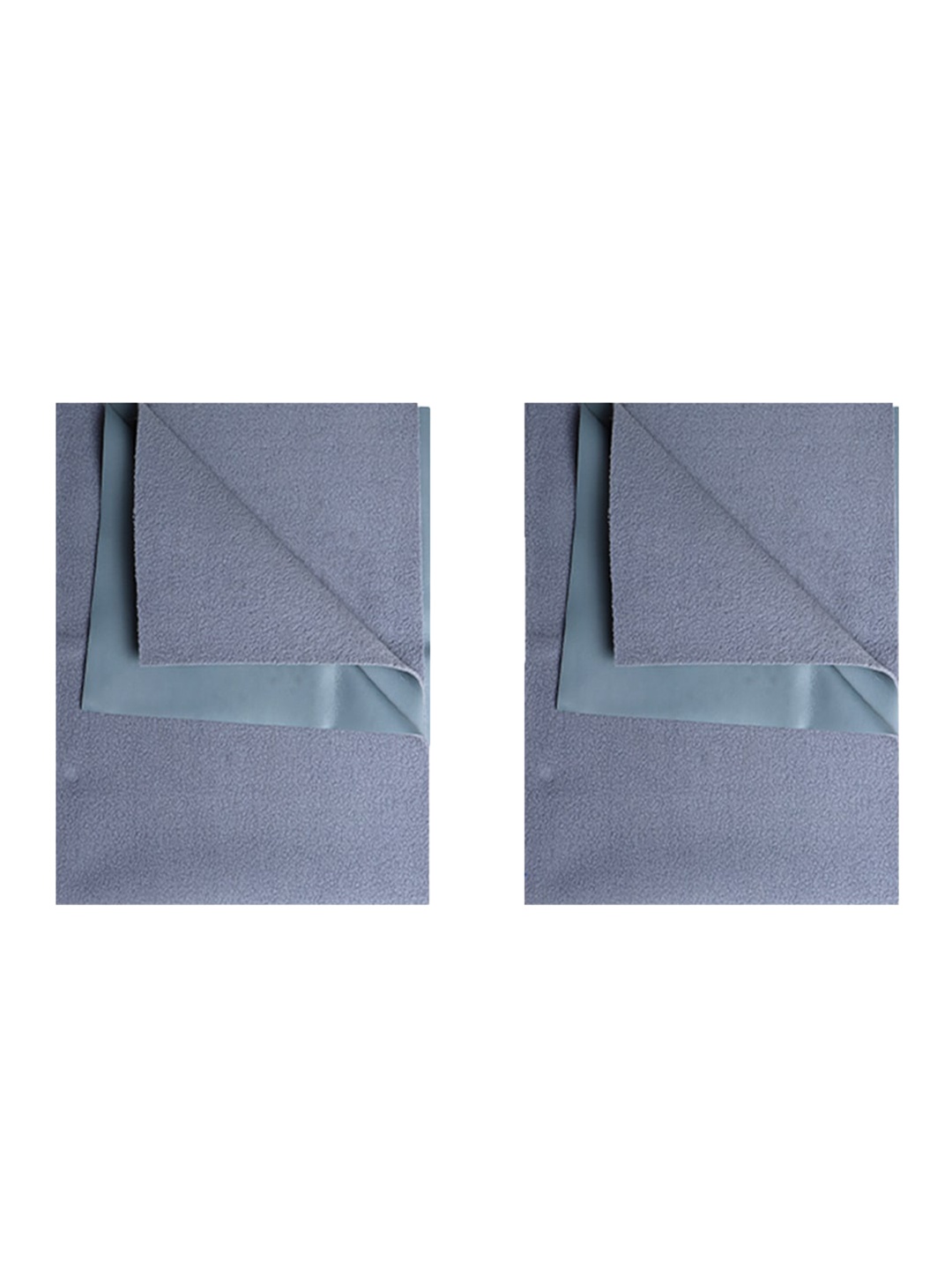

Enfance Kids Set Of 2 Grey Solid Water-Resistant Mattress Protectors