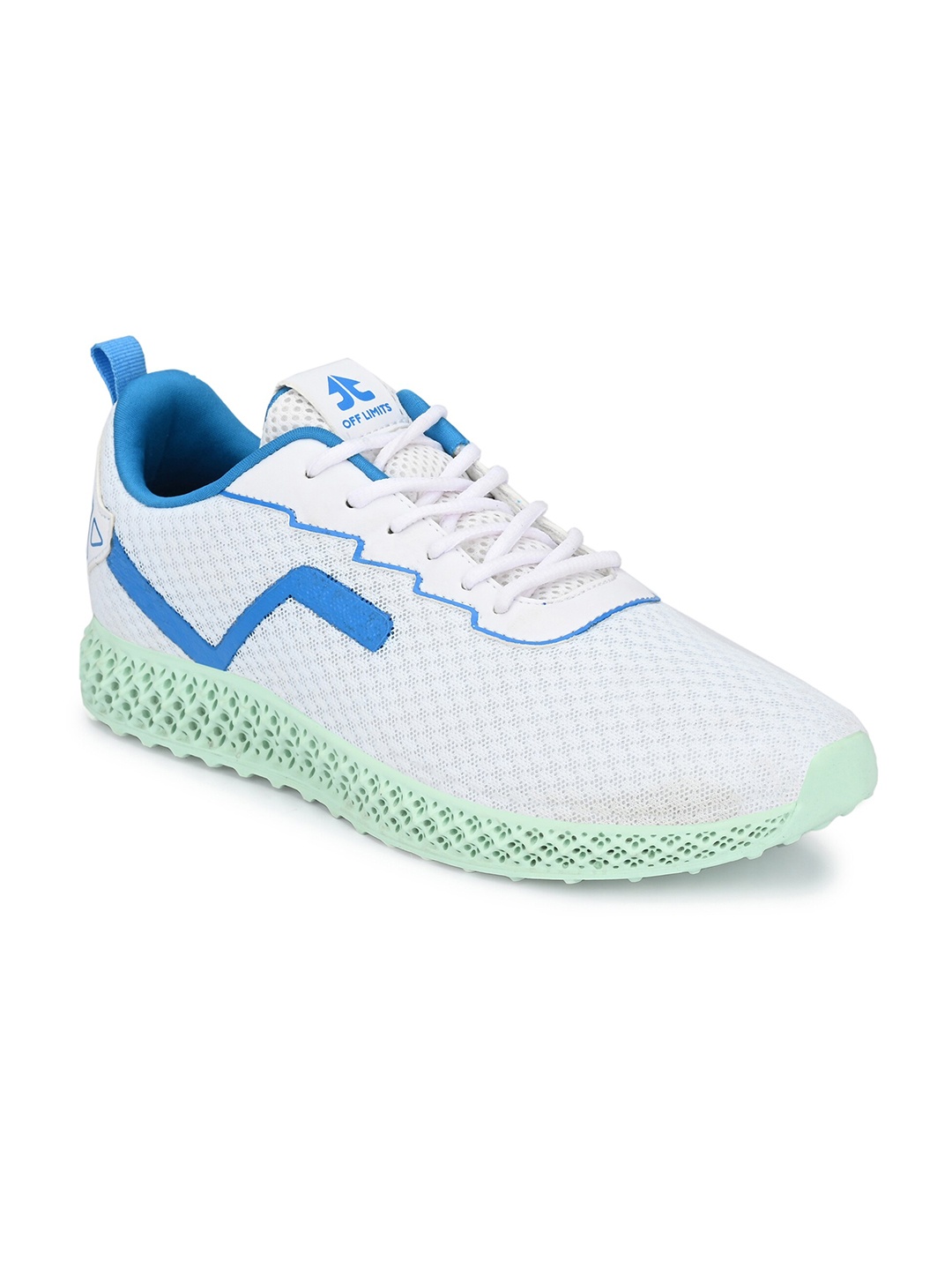 

OFF LIMITS Men White Mesh Running Non-Marking Shoes