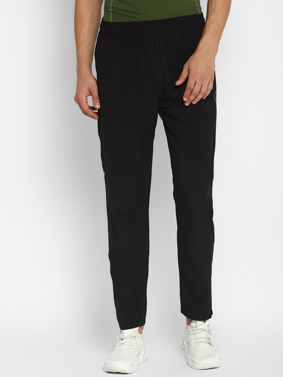 

IMT Men Black Solid Track Pants