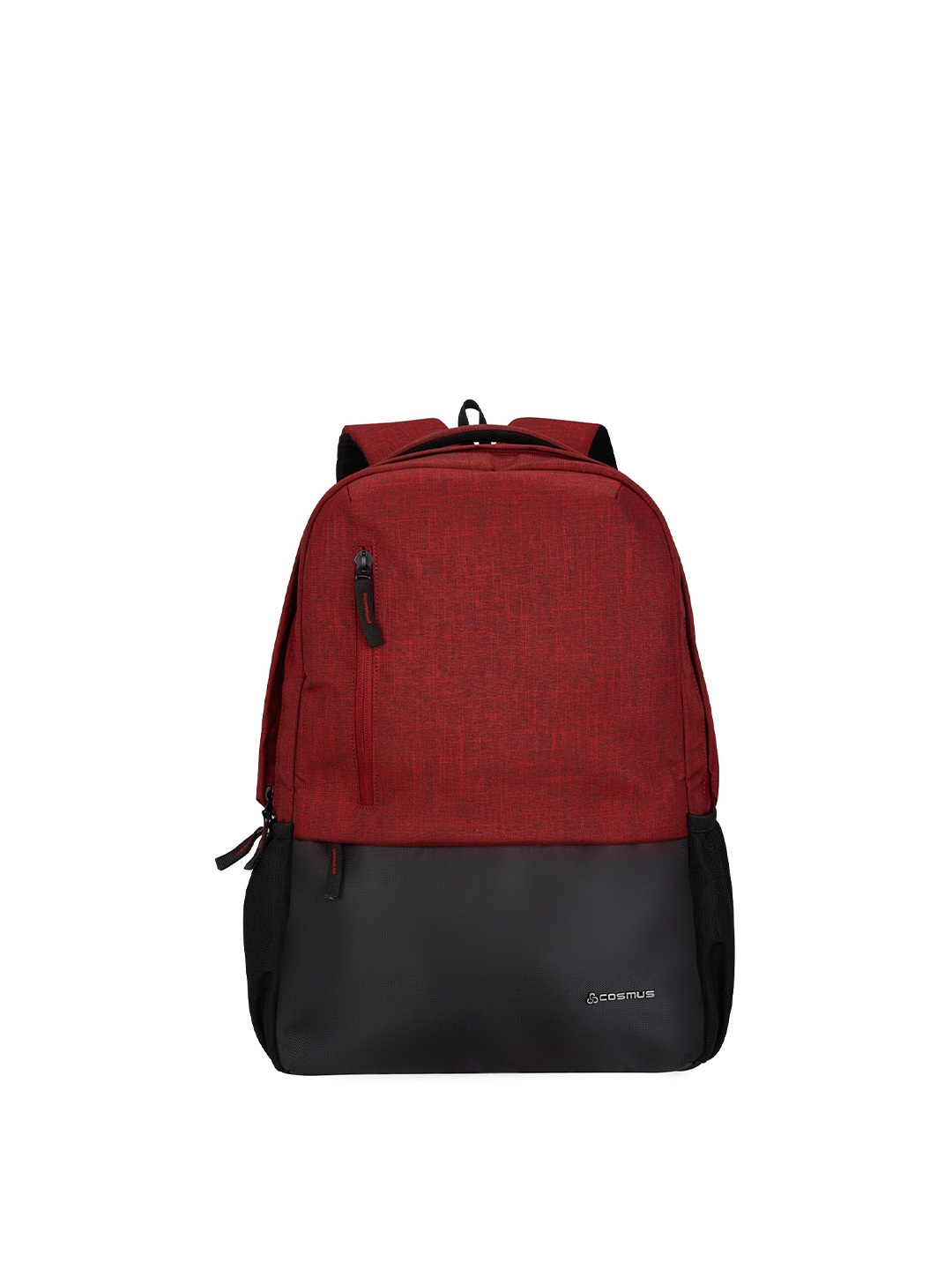 

COSMUS Unisex Maroon & Black Colourblocked Laptop Bag