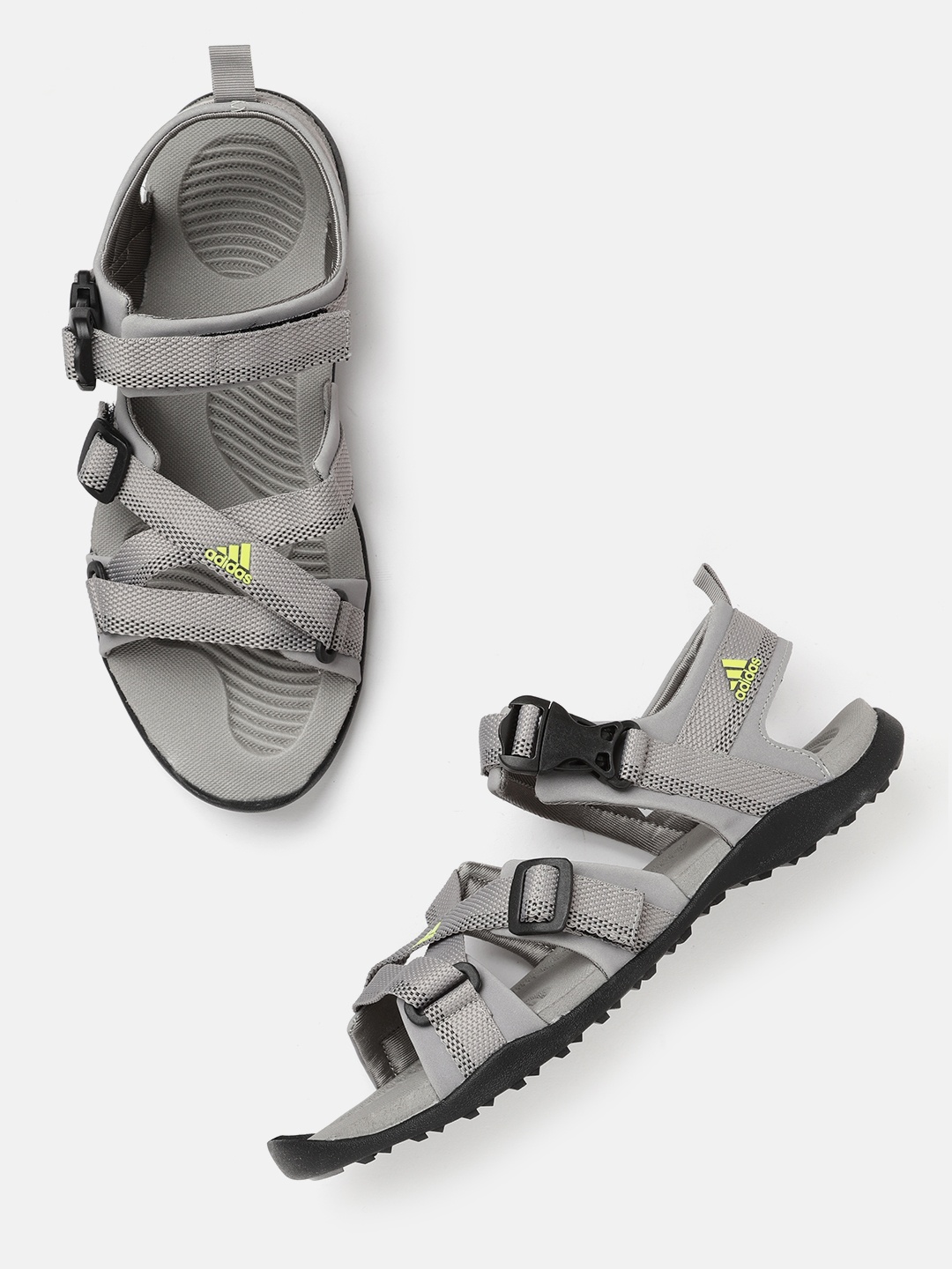 

ADIDAS Men Grey Woven Design Nu Gladi Sports Sandals