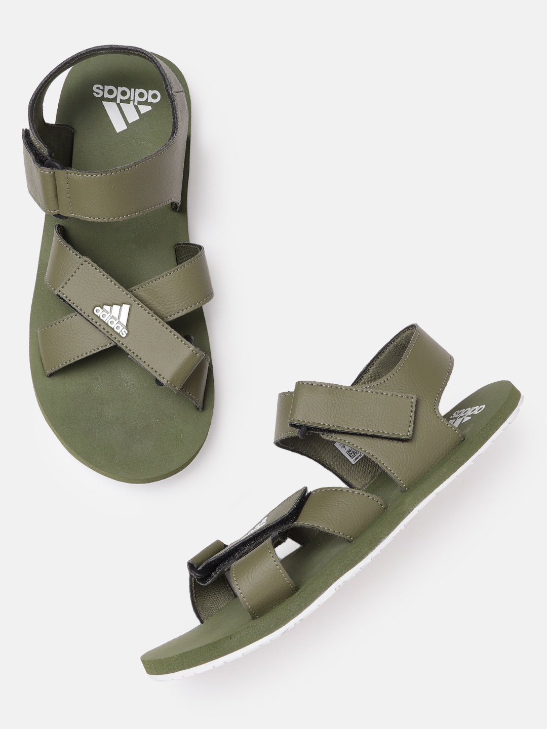 

ADIDAS Men Olive Green Hengat Solid Sports Sandals