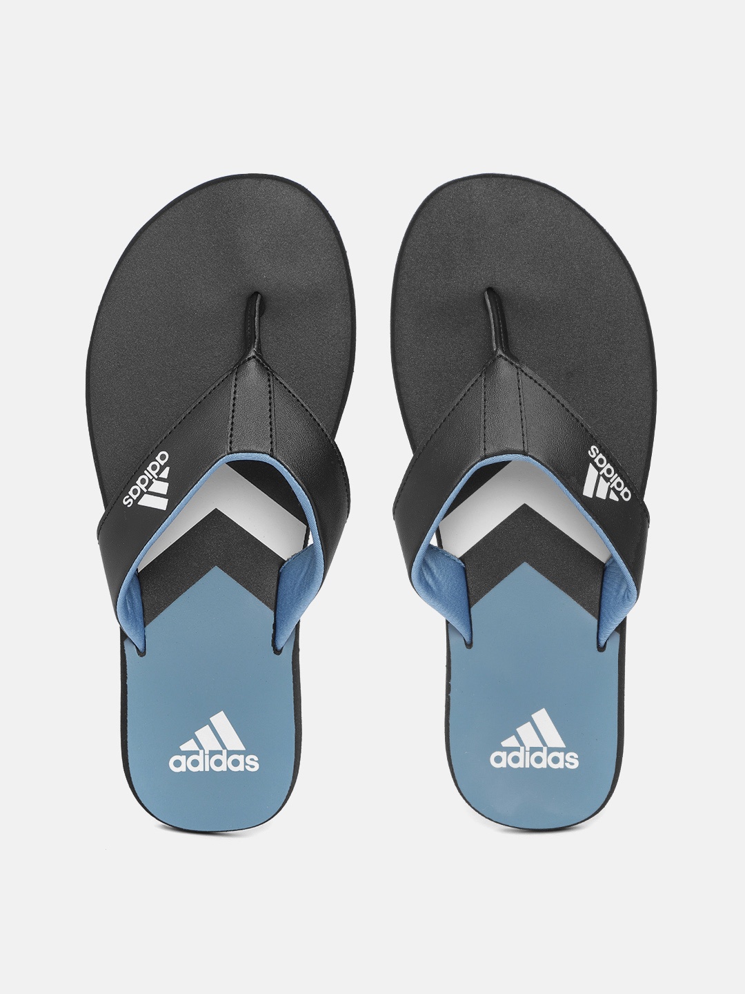 

ADIDAS Men Black & Blue Colourblocked Sliders